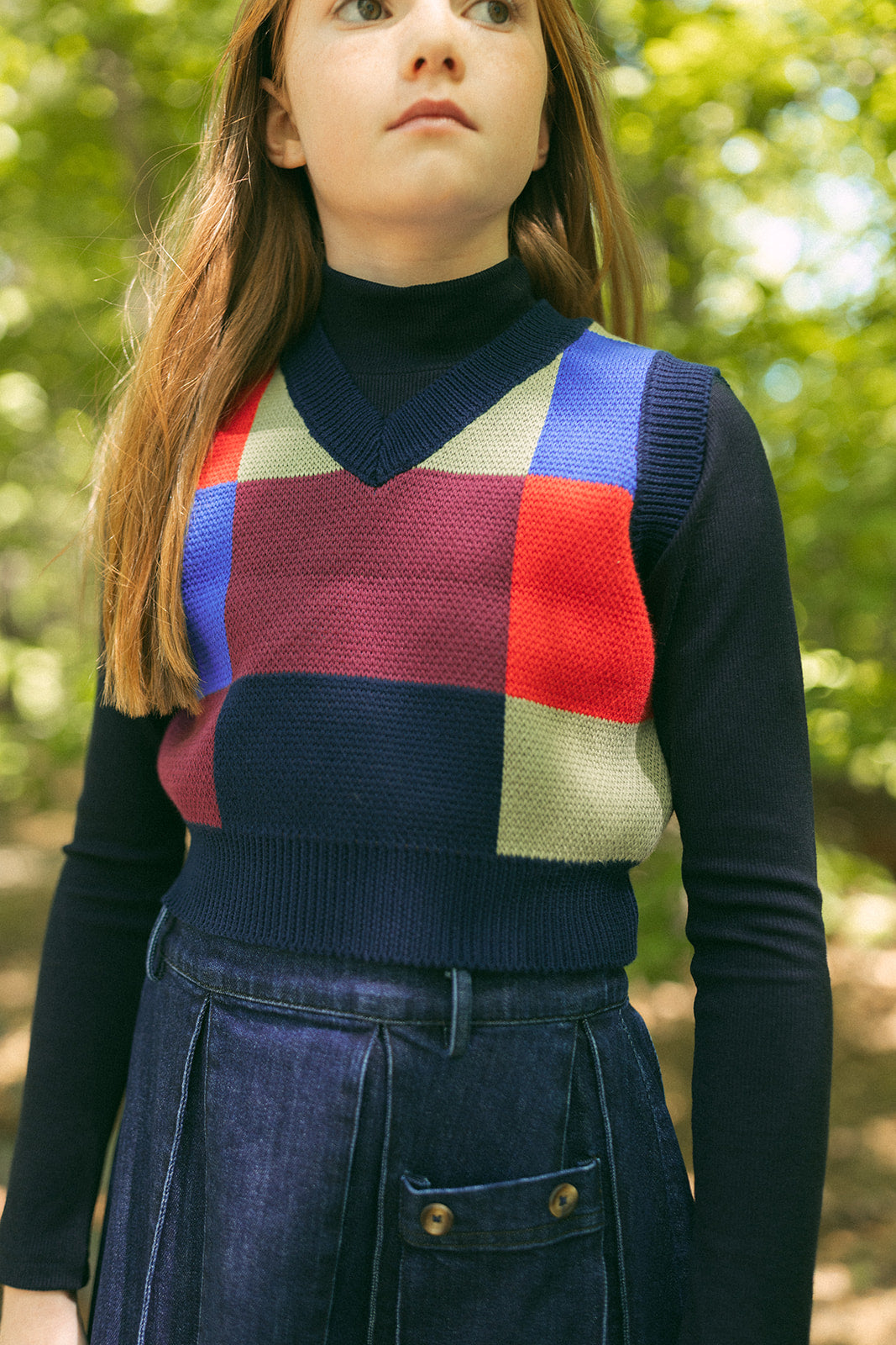 Soft Knit Vest - Navy
