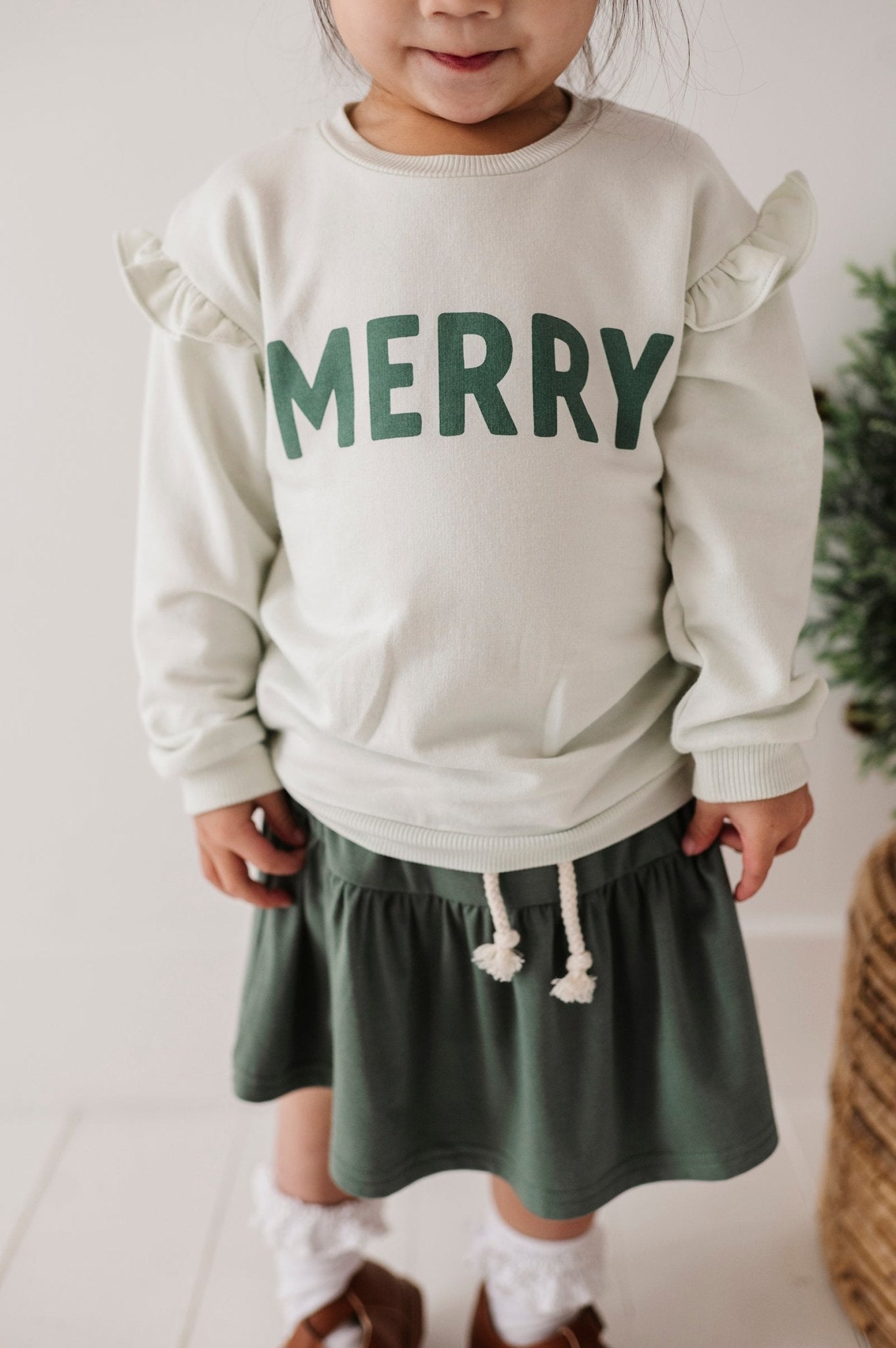 Girl's Ruffle Sweatshirt