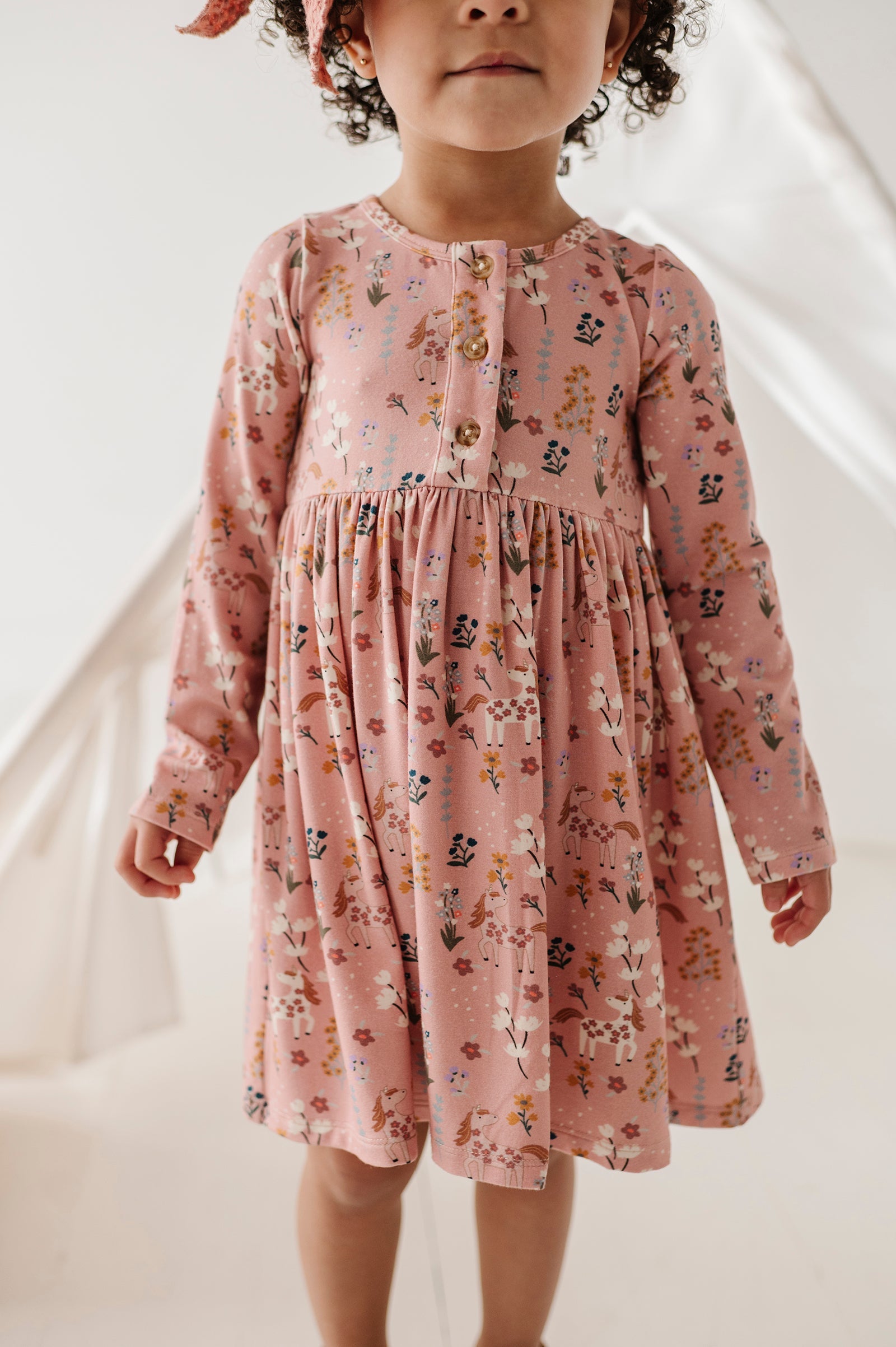 Long Sleeve Henley Dress