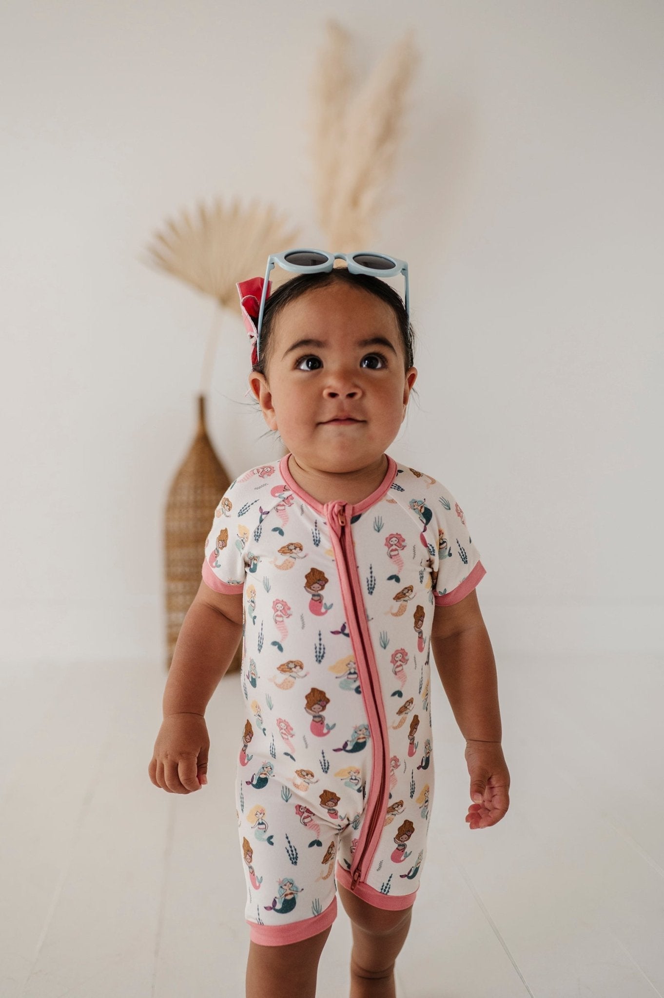 Baby Girl Summer Zip Romper