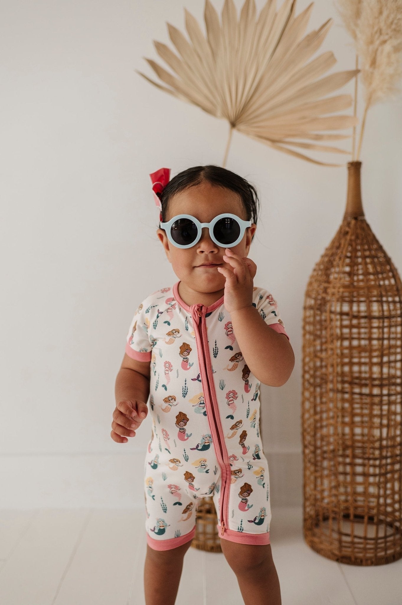 Baby Girl Summer Zip Romper