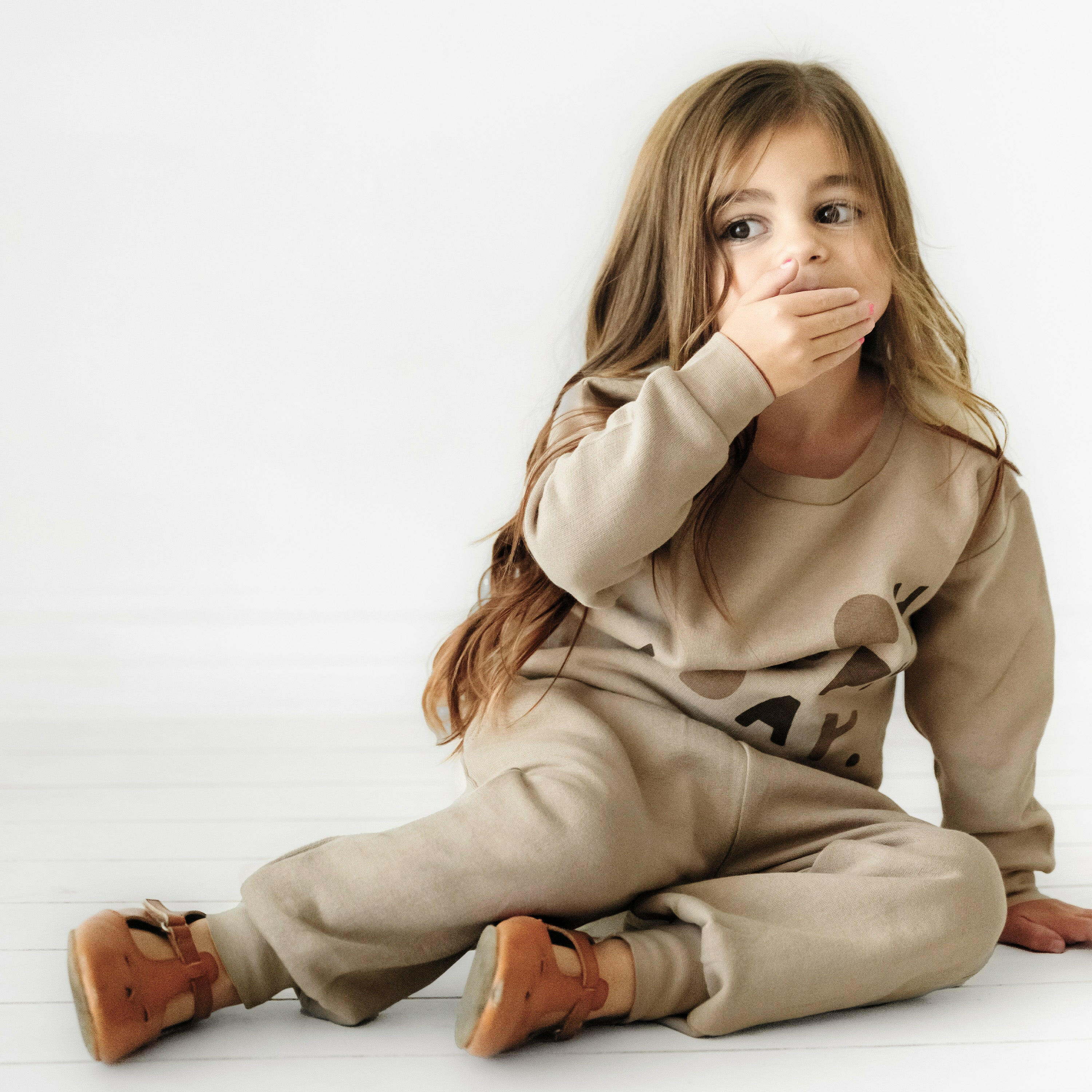 Organic Kids Sweatshirt - Happy Day Sweatshirt Makemake Organics