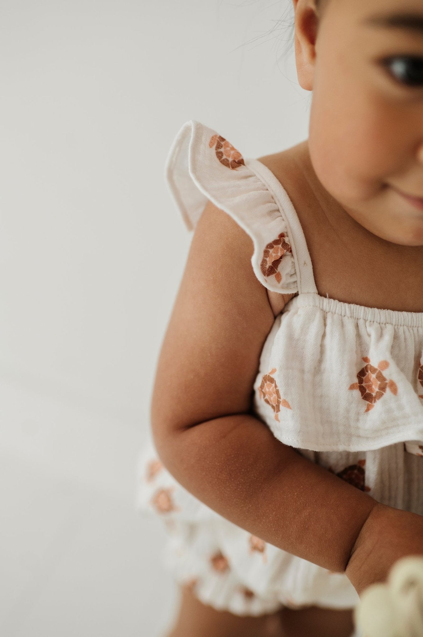 Baby Girl Gauze Bubble Romper