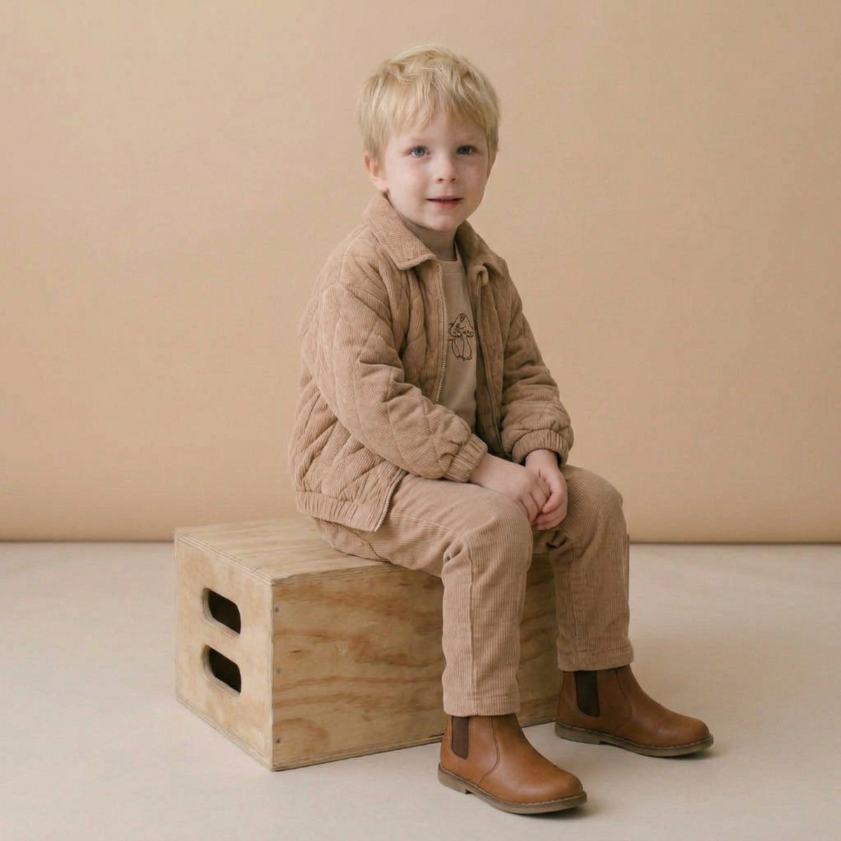 Organic Corduroy Pants - Taupe