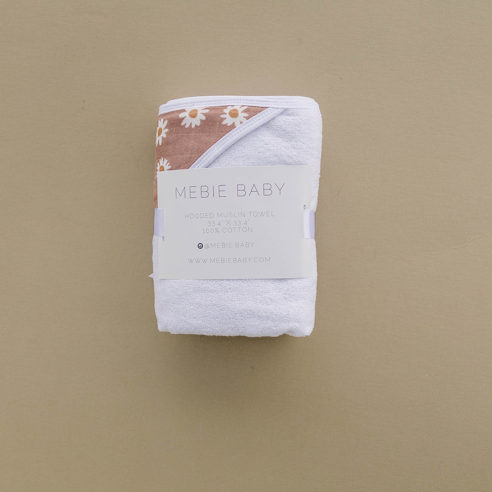 Daisy Dream Muslin Hooded Towel Mebie Baby