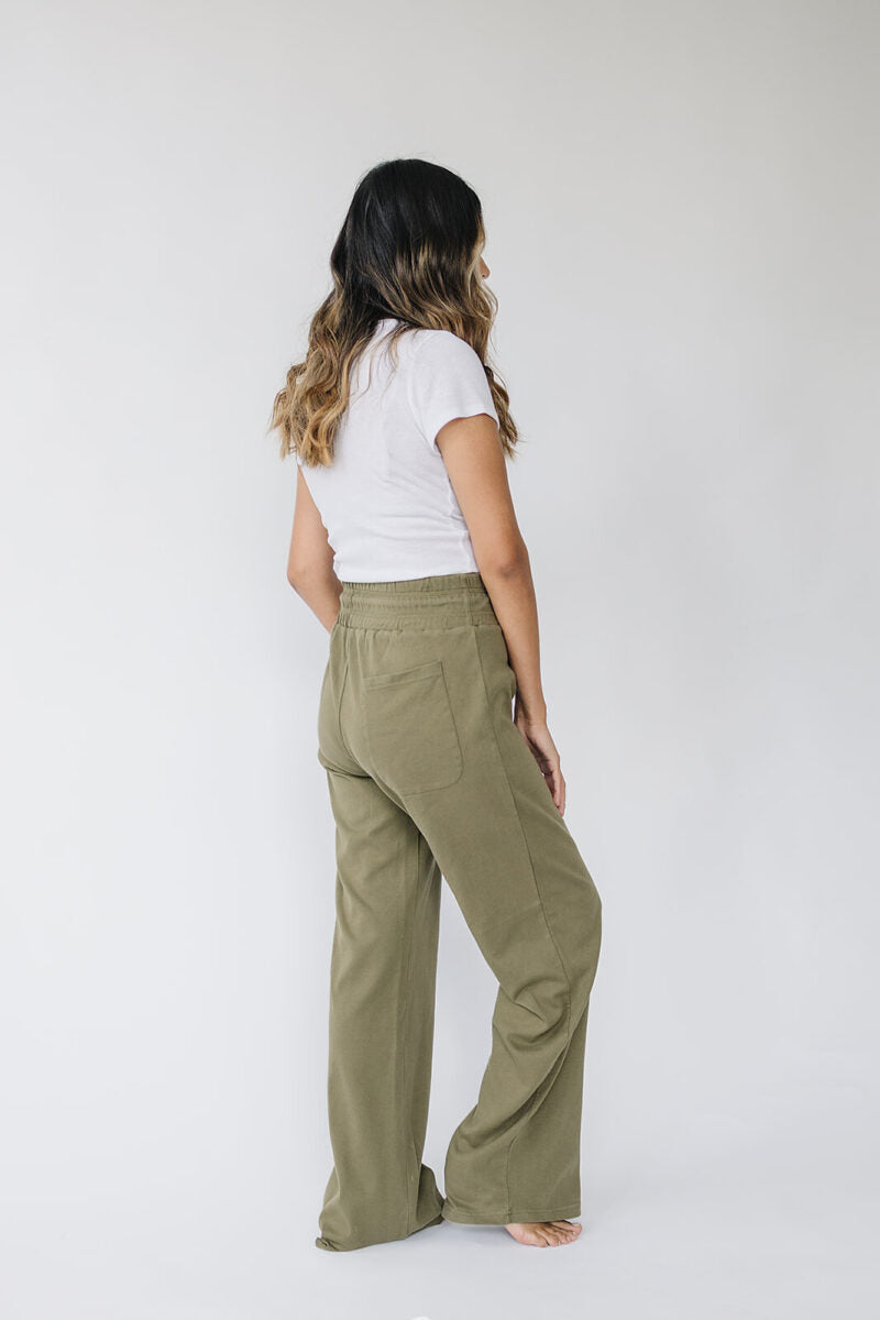 Organic Cotton Adult Lounge Pants - Olive