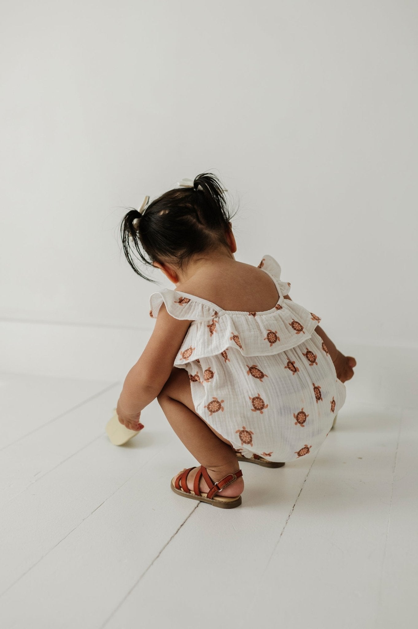 Baby Girl Gauze Bubble Romper
