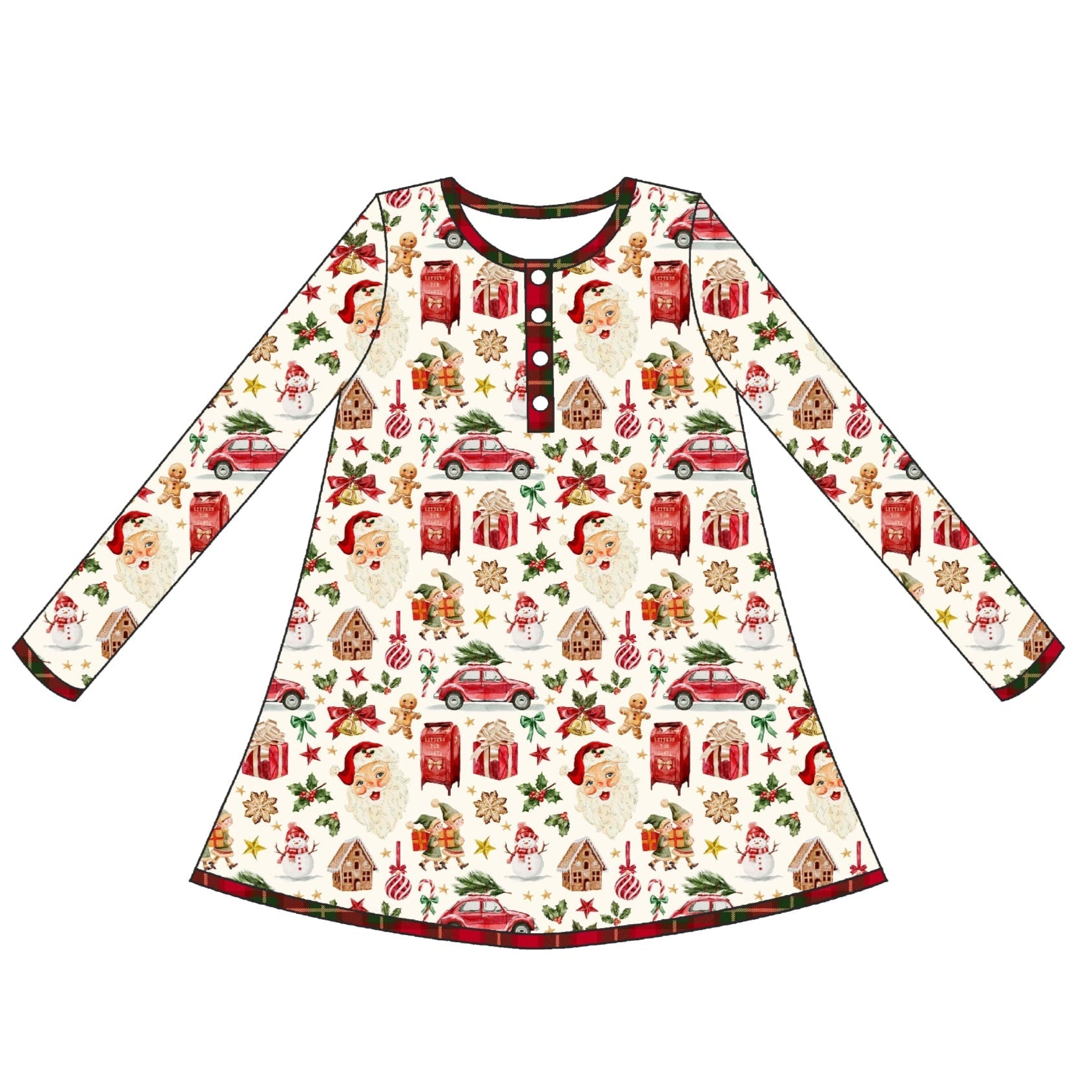 Santa's Village Adult- House Dress - Ready to Ship