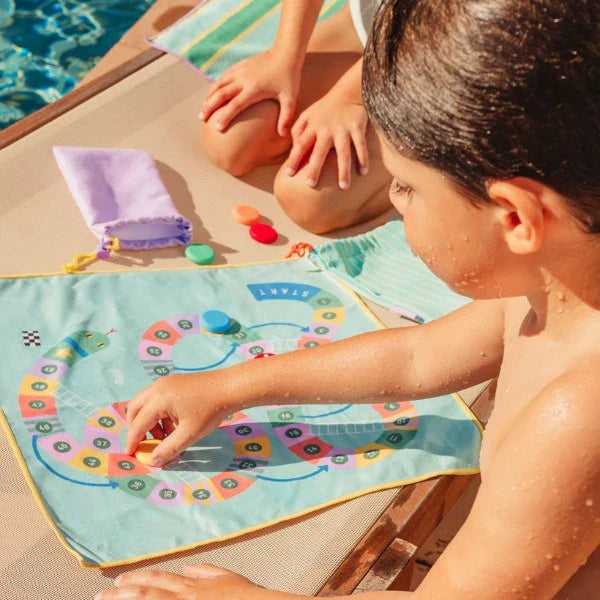 Quut Travel Games – Snakes & Ladders & Game of the Goose for Kids