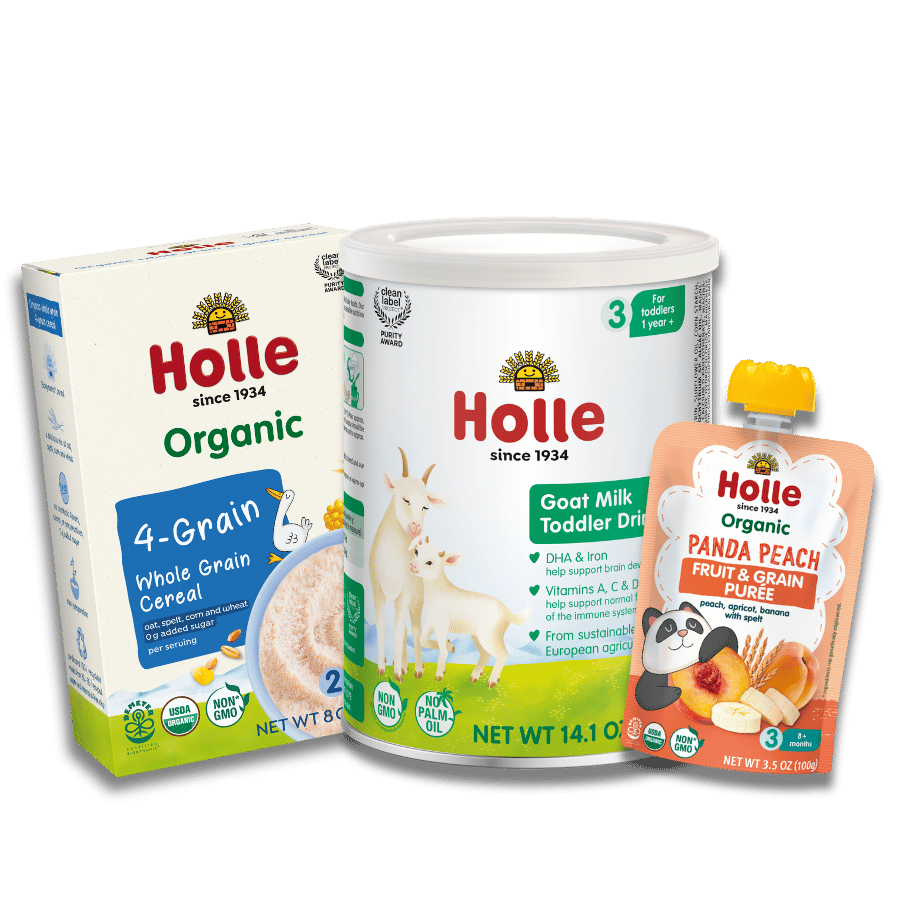 Goat & Grain Variety Bundle: Goat Milk, Oat Cereal, Panda Peach