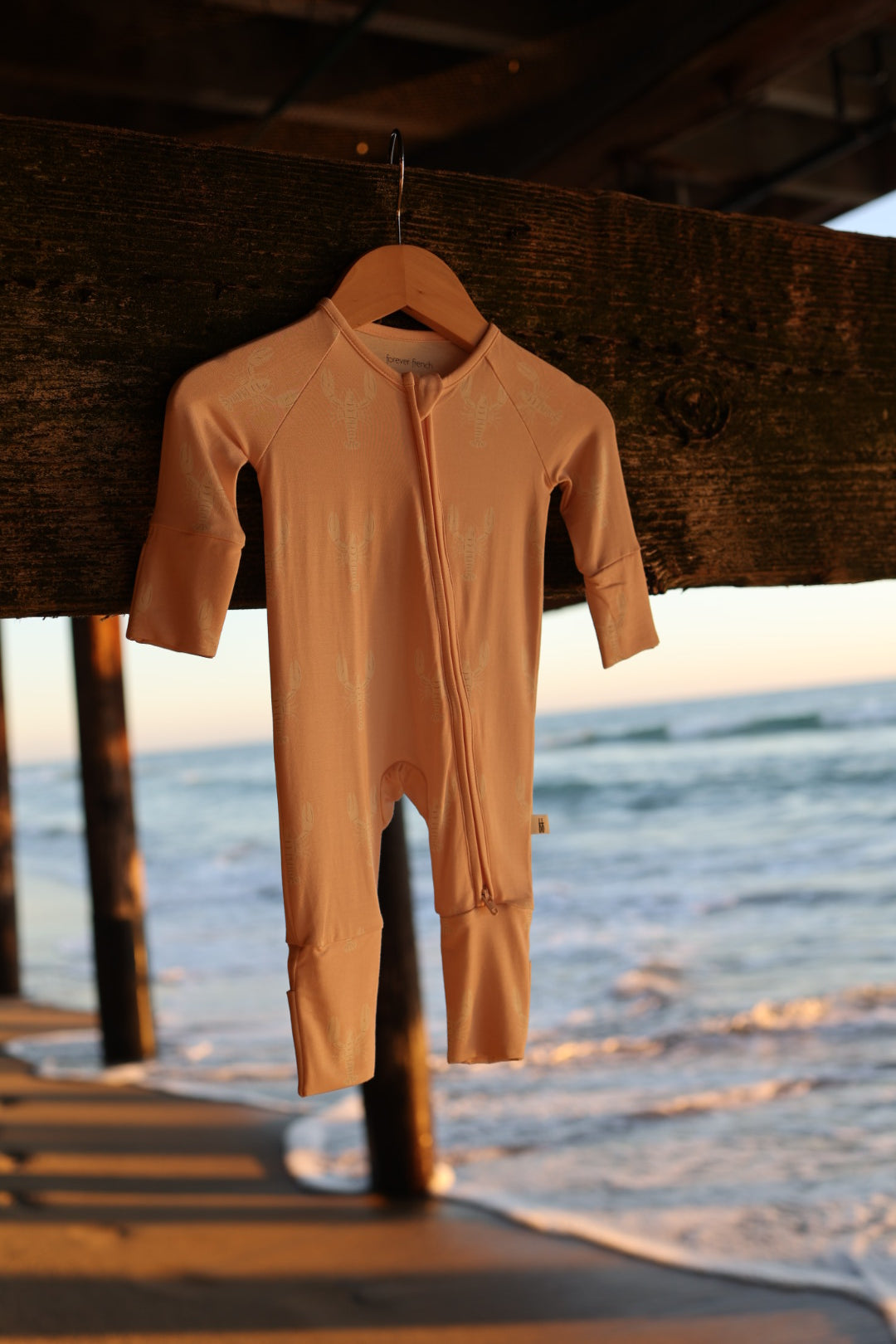 Bamboo Zip Pajamas | Pink Lobster