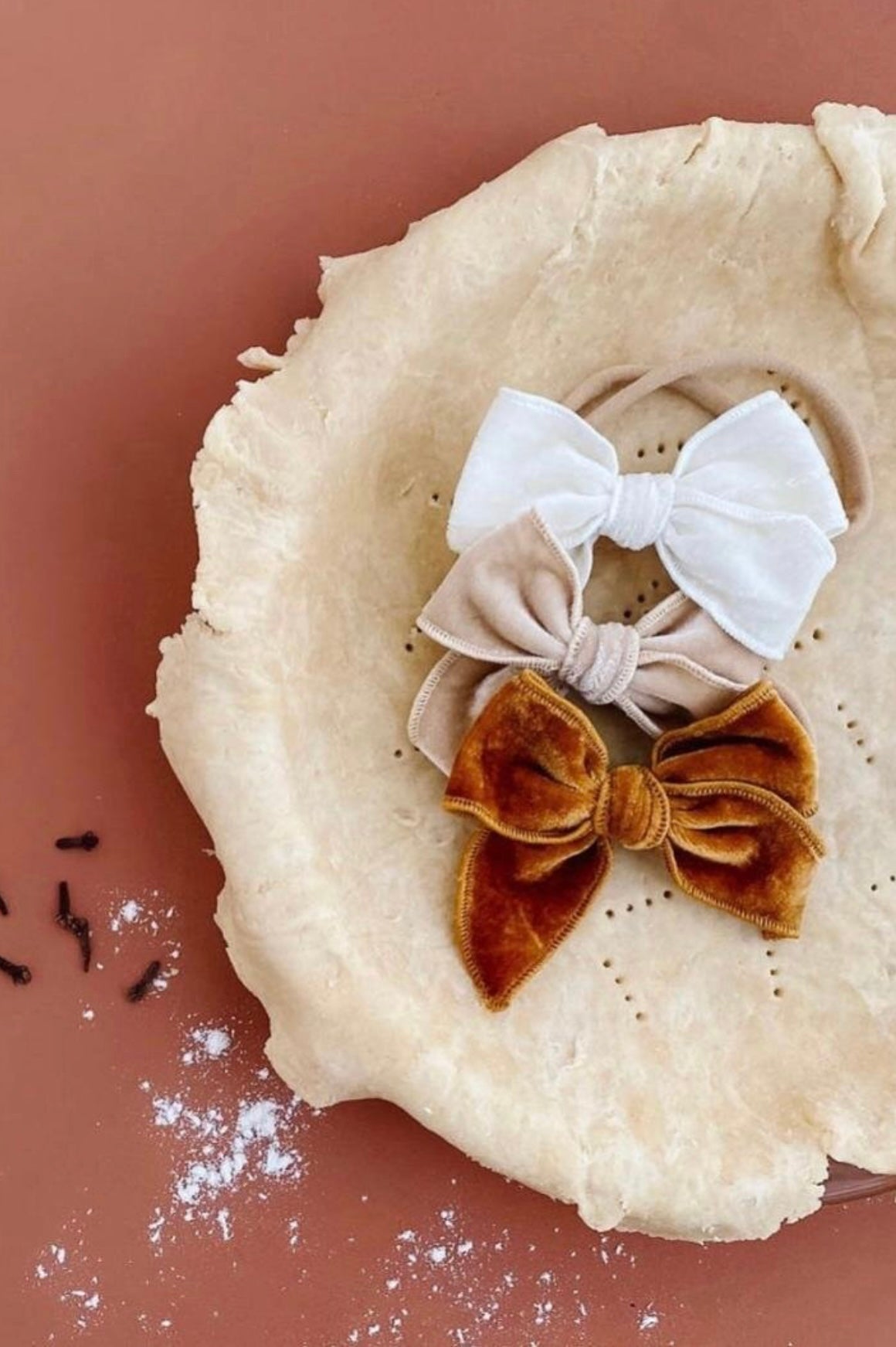 Pumpkin Spice Velvet Bow