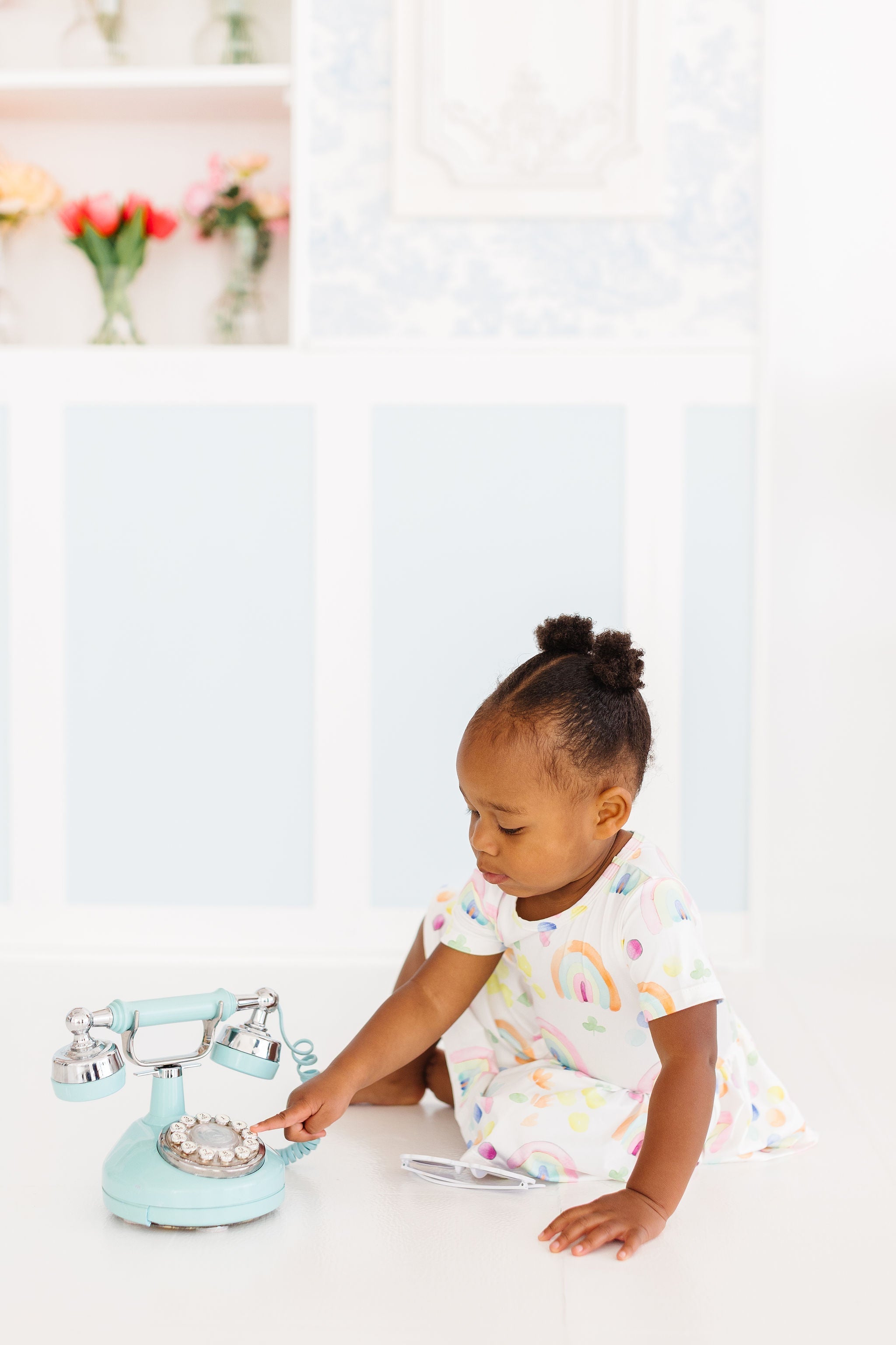 SALE Watercolor Rainbows S/S Twirl Bodysuit