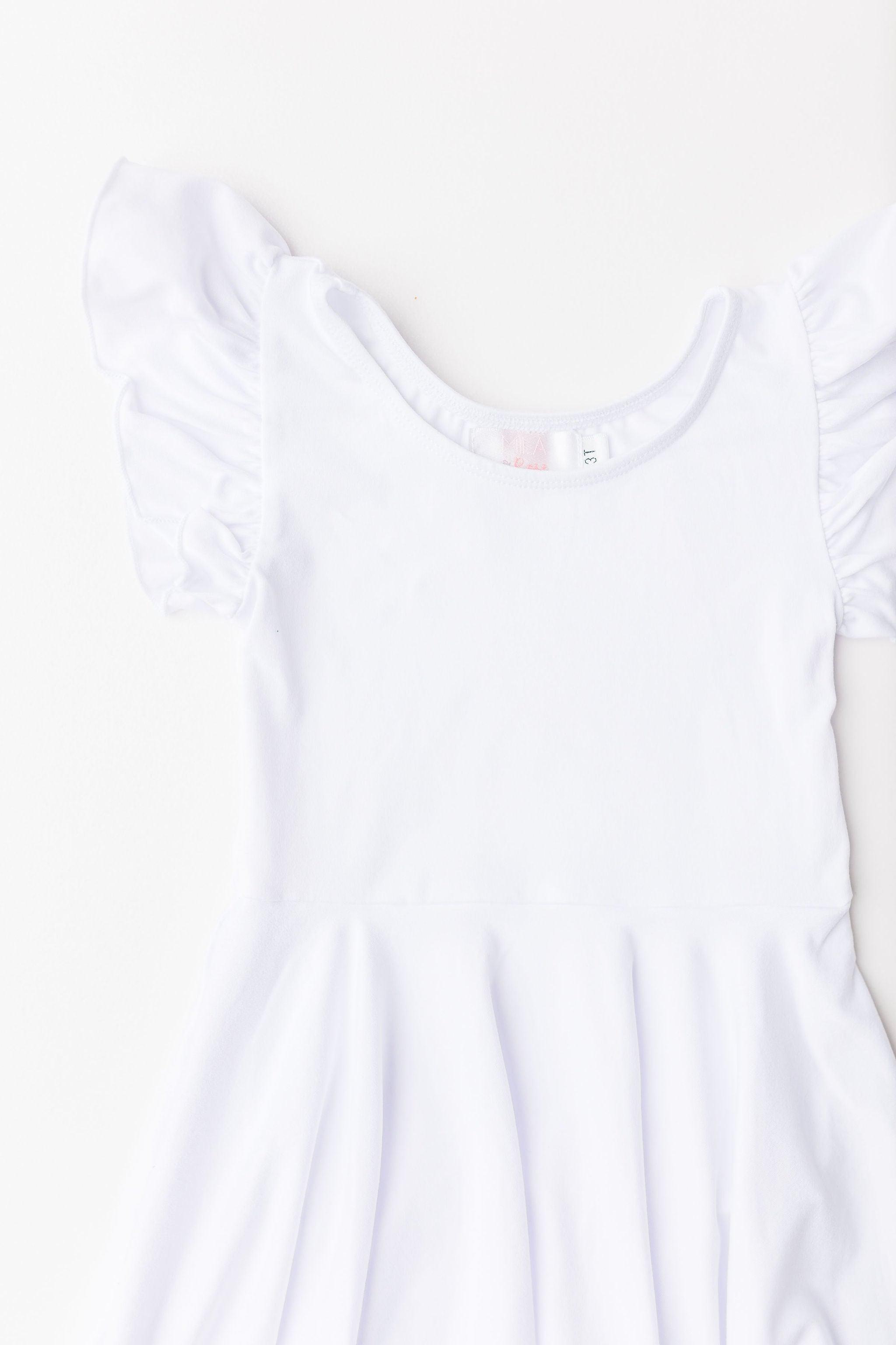 White S/S Twirl Leotard