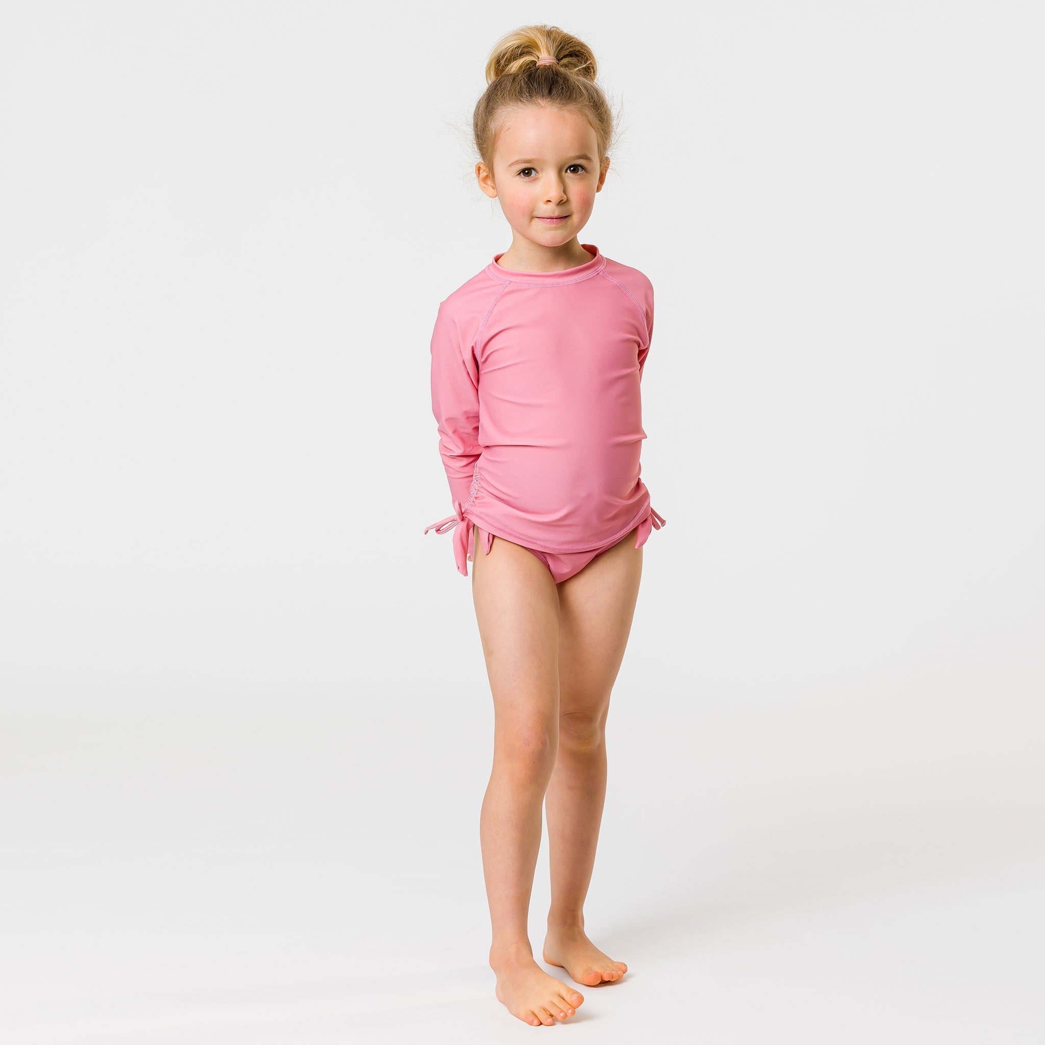 Kids LS Rash Top - Blush
