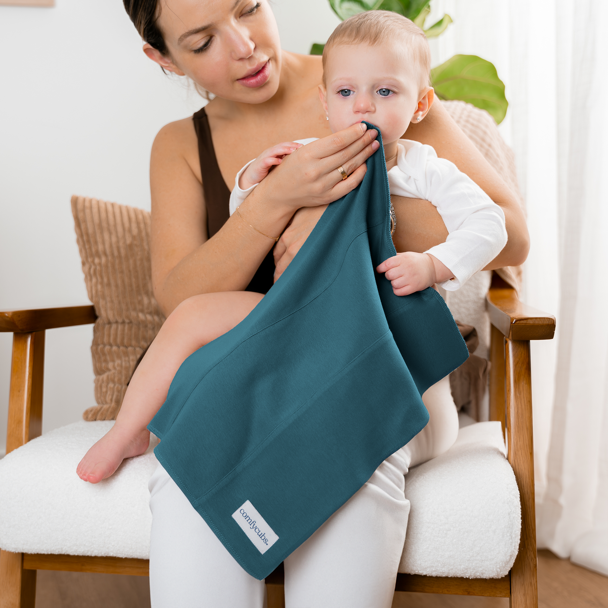 Cotton Burp Cloths in Neptune