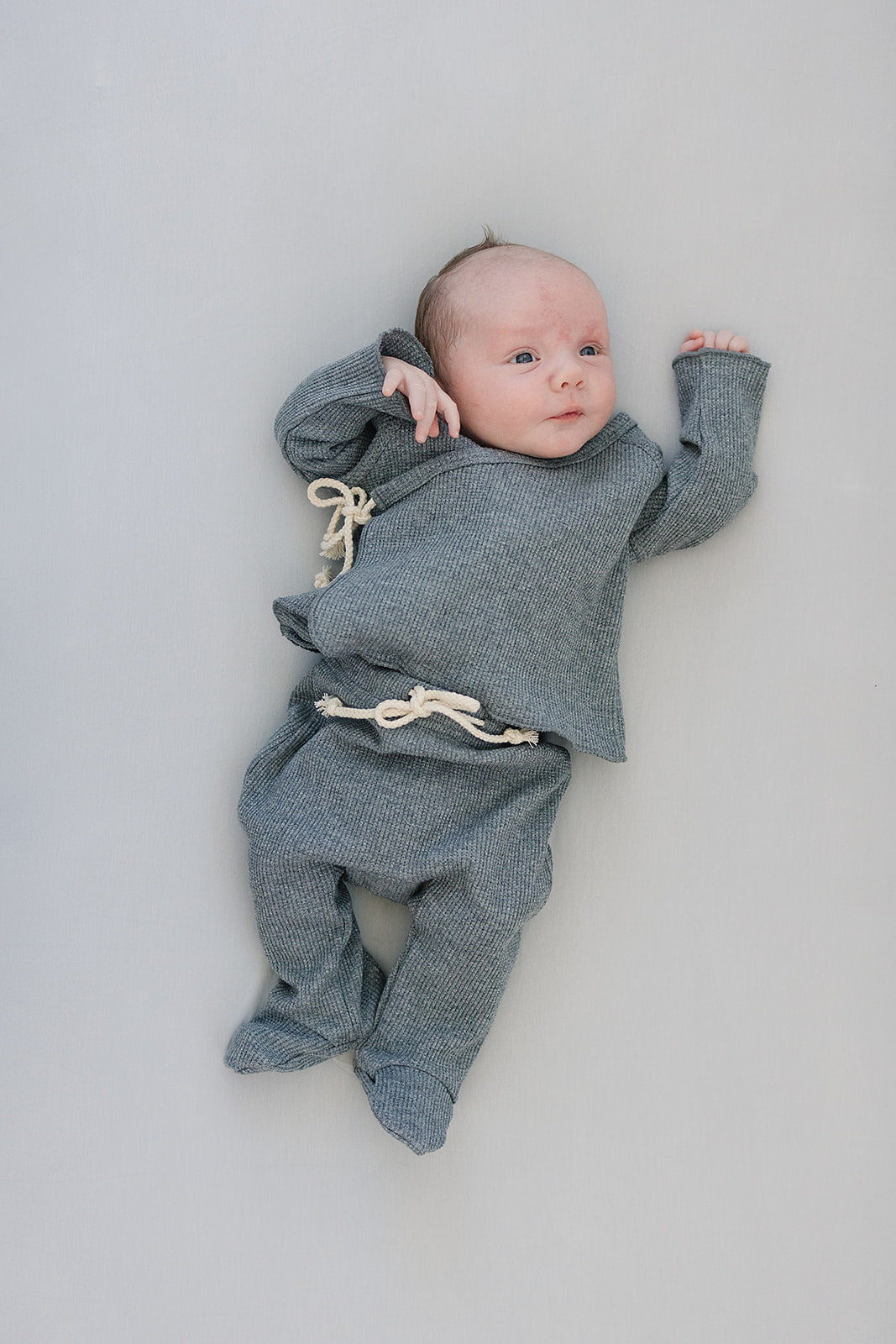 Stone Bamboo Stretch Crib Sheet  Mebie Baby