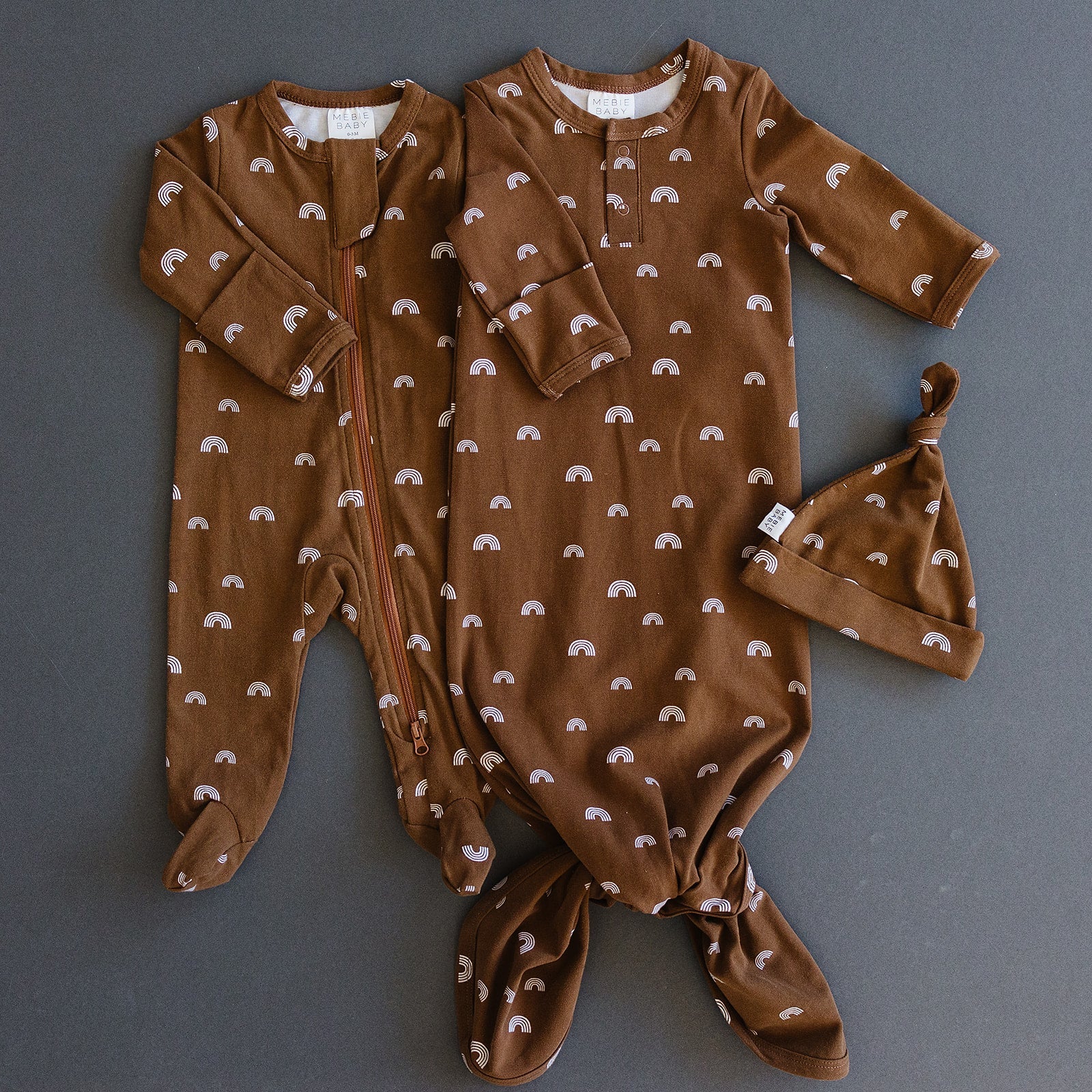 Rust Rainbow Knot Gown  Mebie Baby