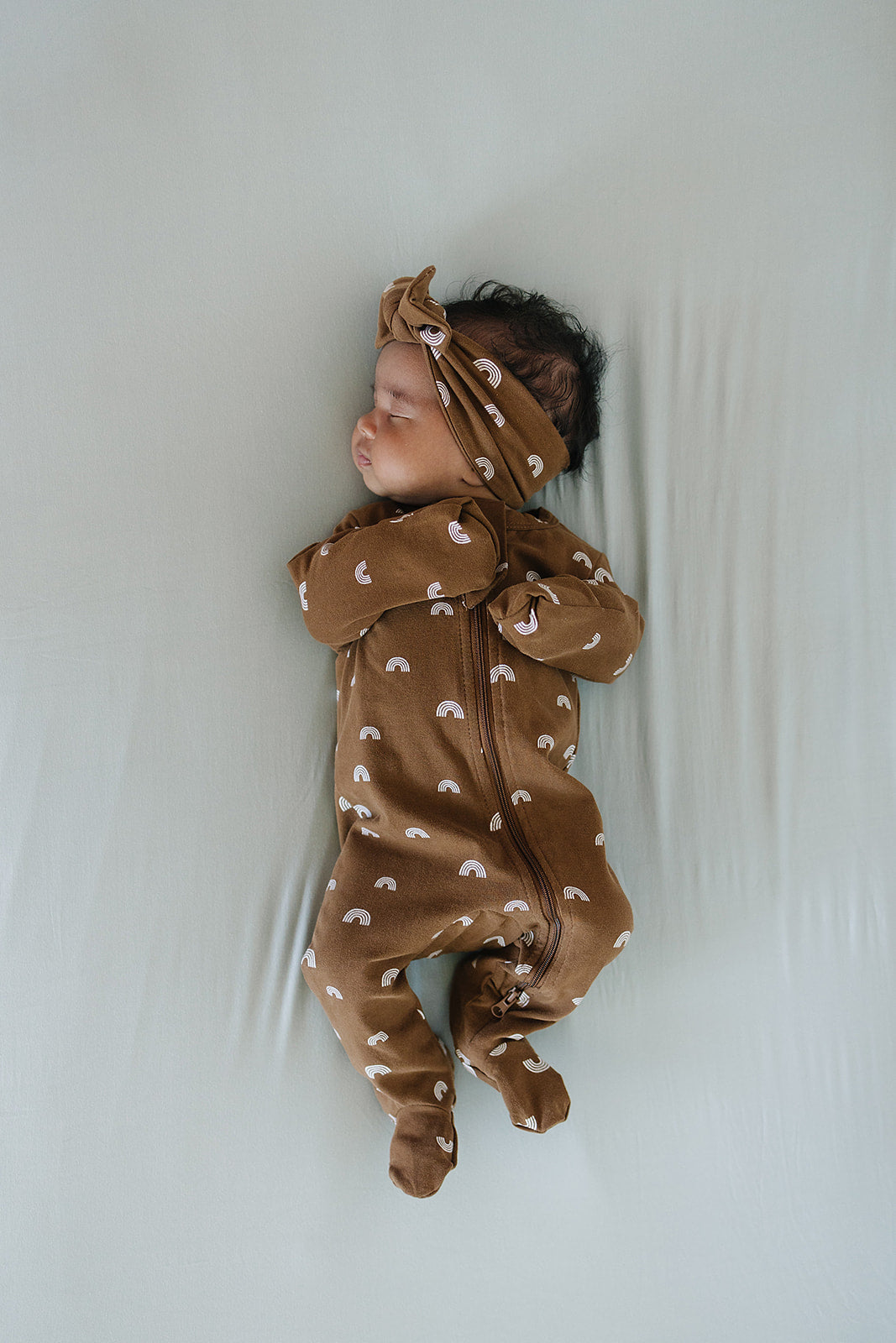 Rust Rainbow Head Wrap Mebie Baby