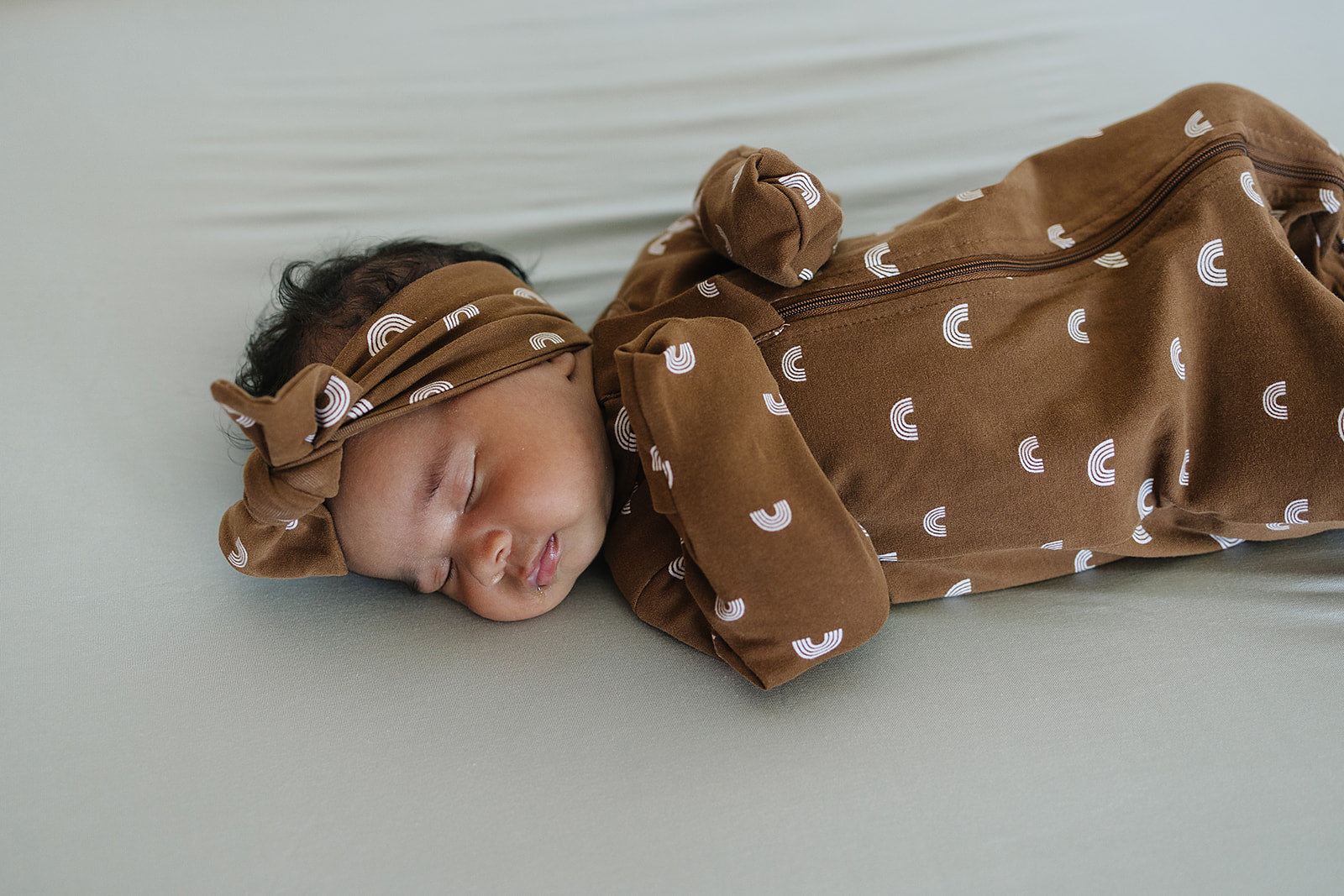 Rust Rainbow Head Wrap Mebie Baby