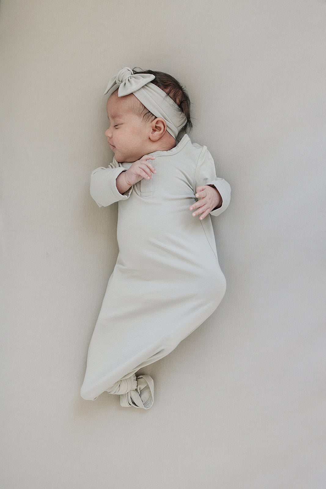 Oatmeal Bamboo Stretch Crib Sheet Mebie Baby