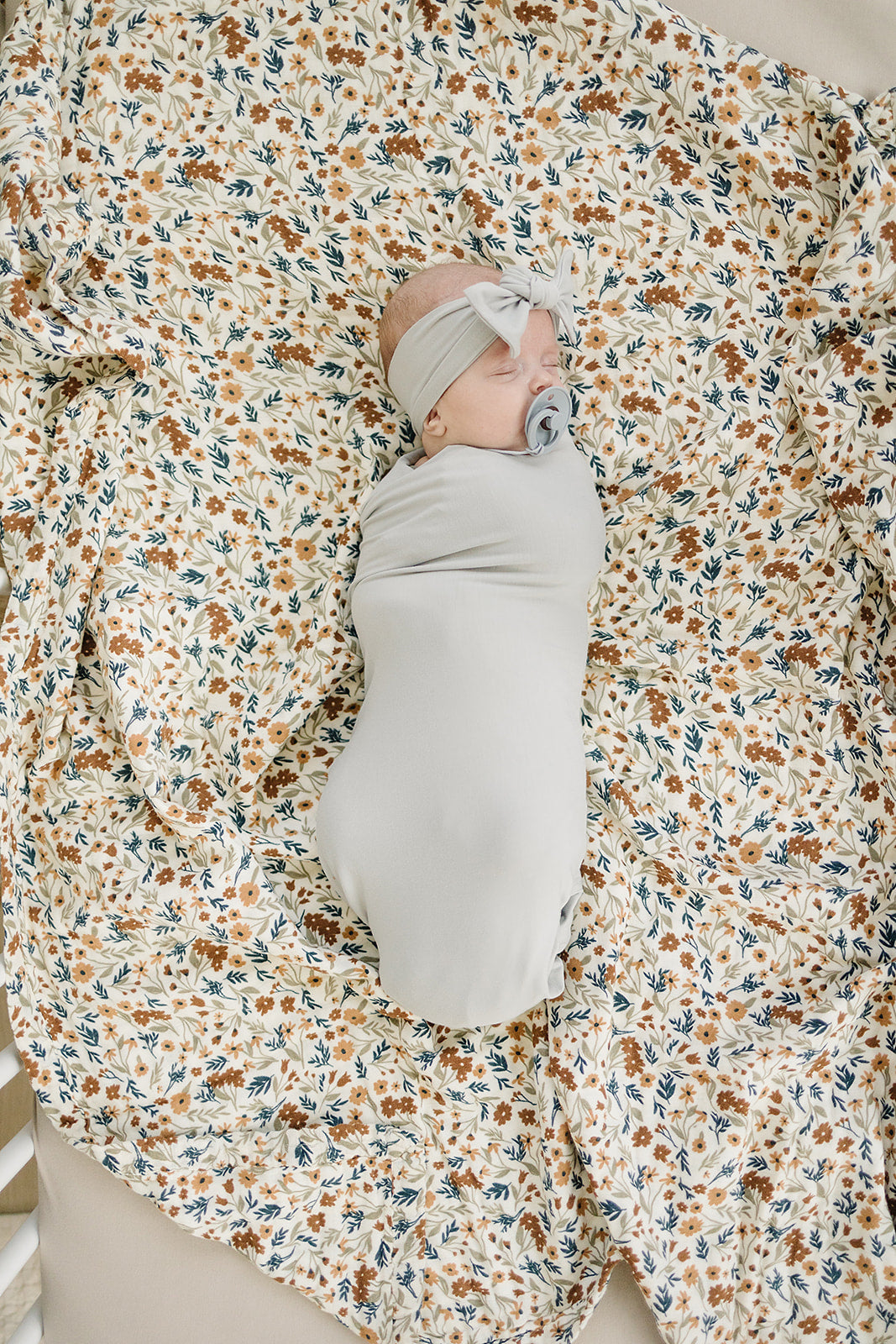 Stone Bamboo Stretch Swaddle  Mebie Baby