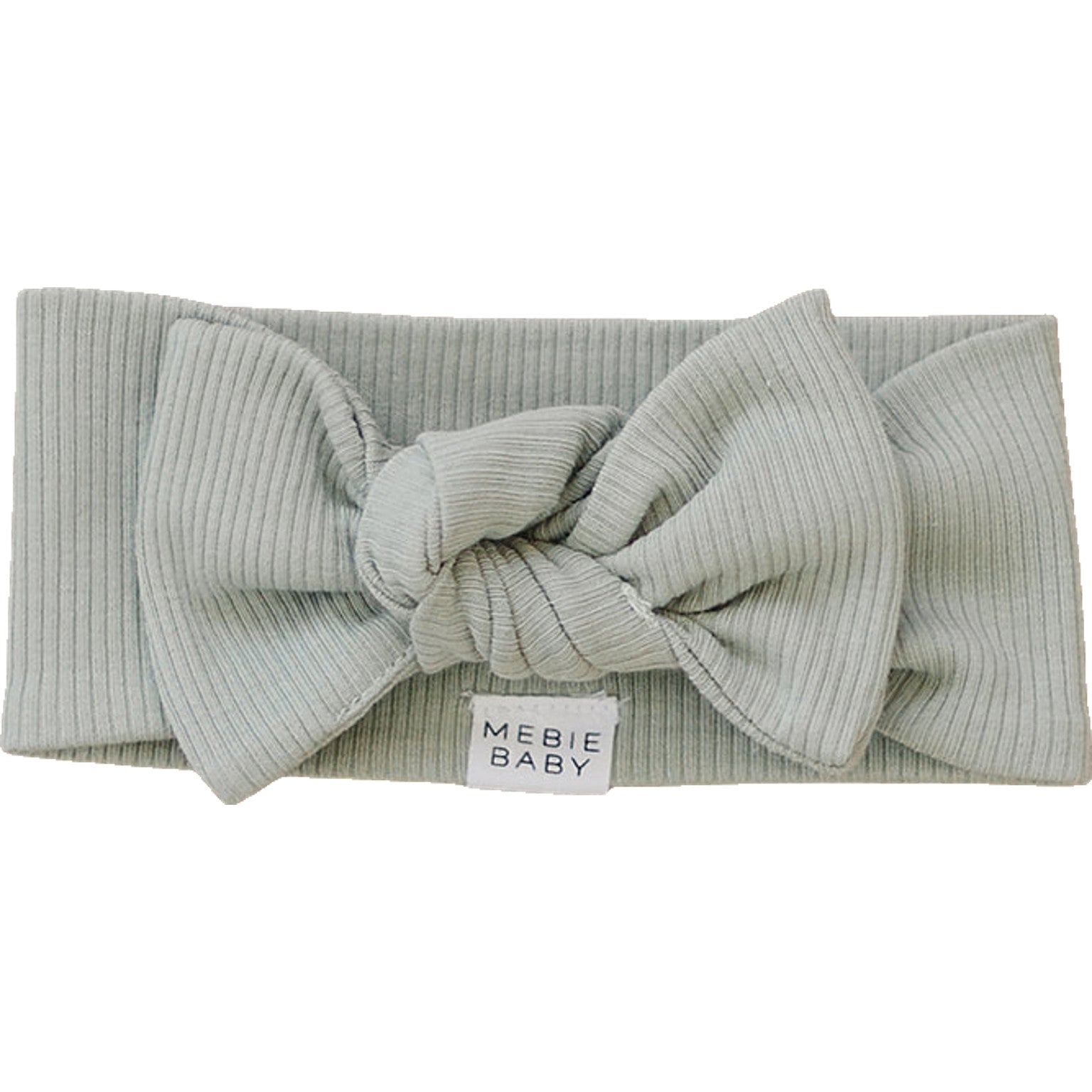 Sage Organic Cotton Ribbed Head Wrap  Mebie Baby