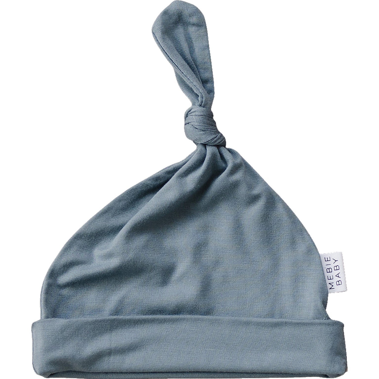 Dusty Blue Bamboo Newborn Knot Hat Mebie Baby
