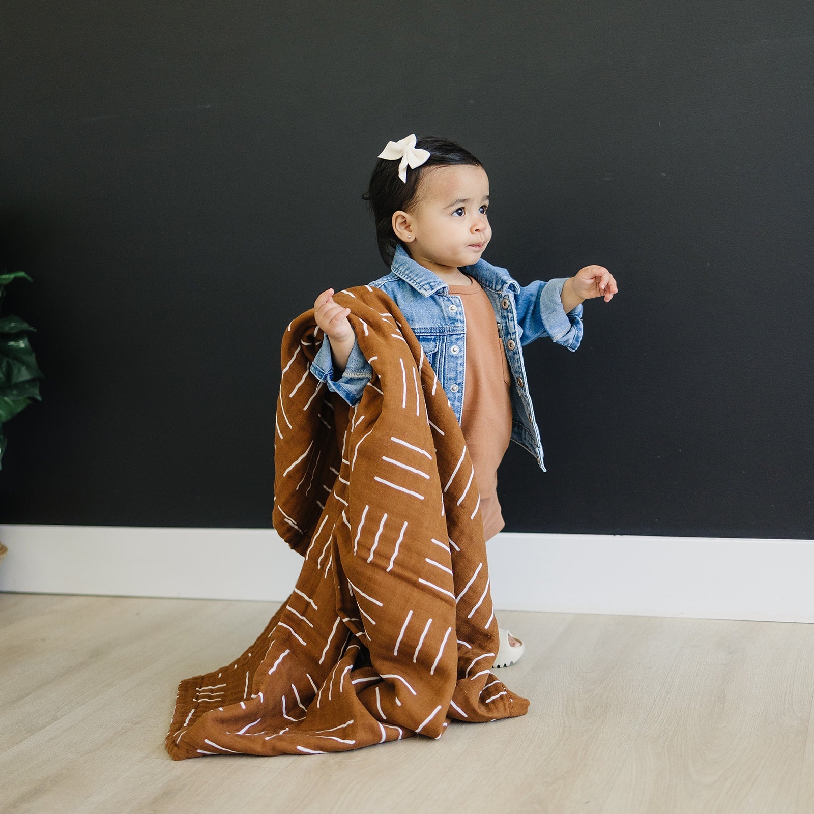 Mustard Mudcloth Muslin Quilt Mebie Baby