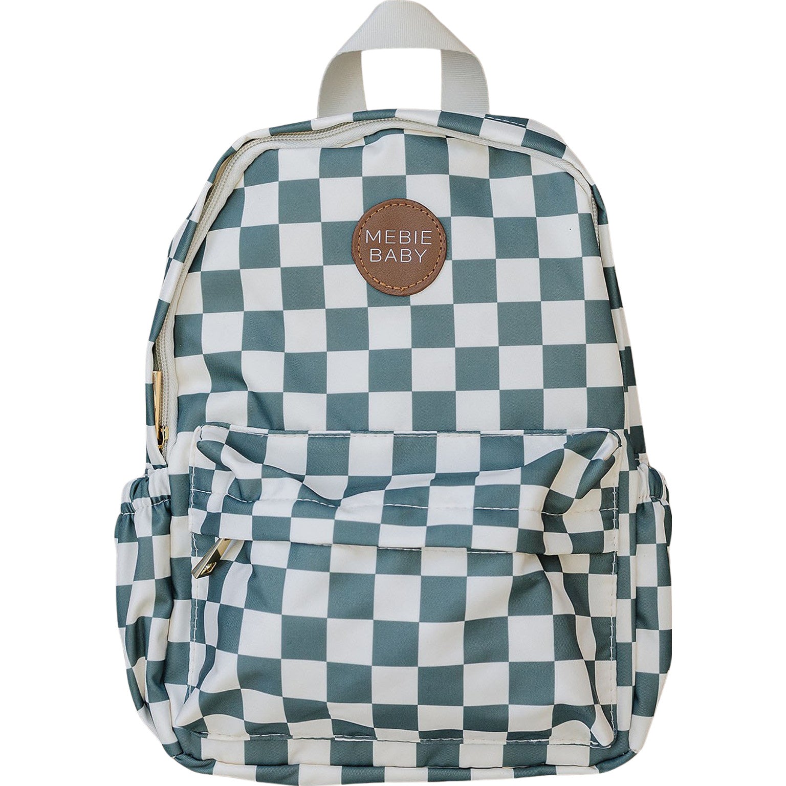 Green Checkered Mini Backpack  Mebie Baby