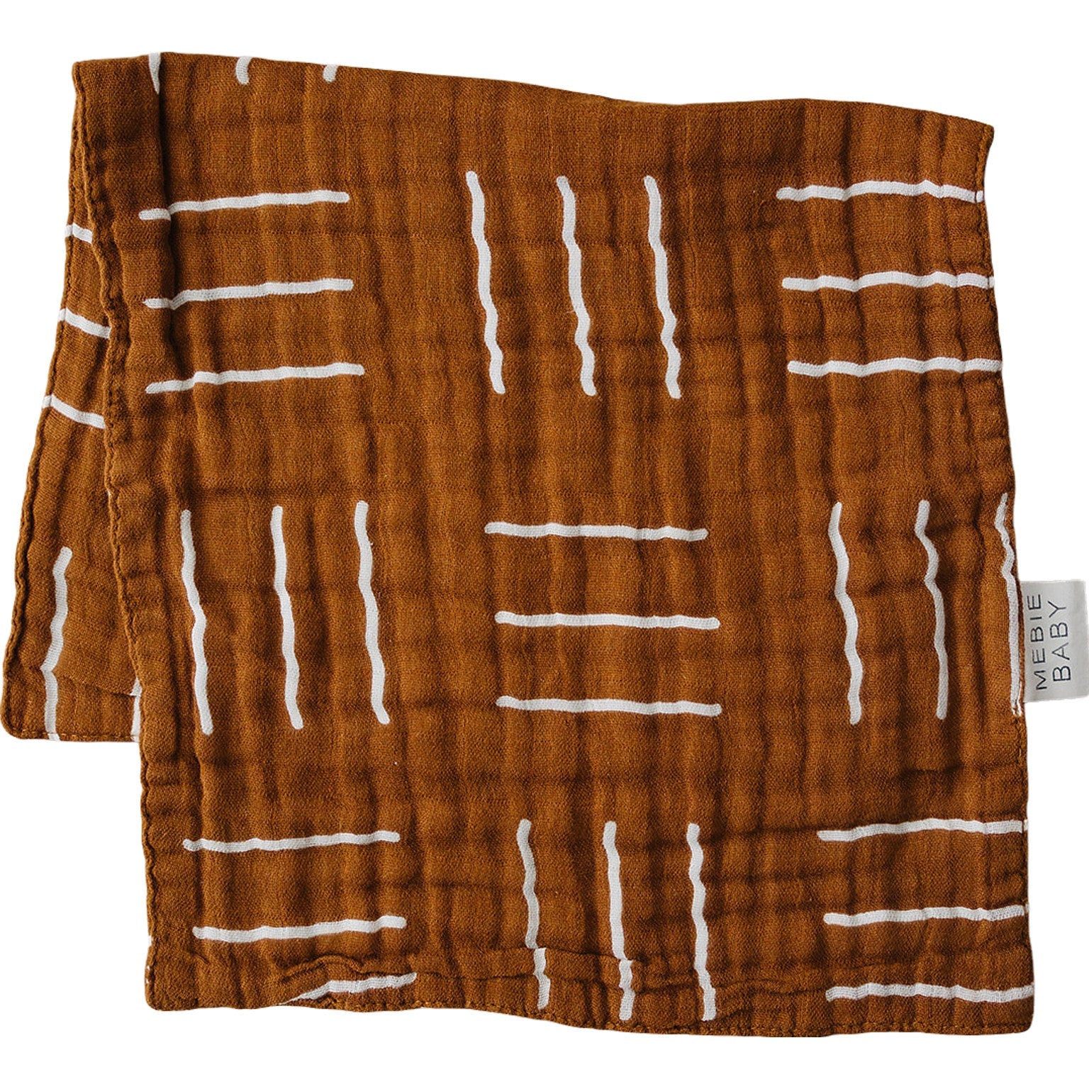 Mustard Mudcloth Muslin Burp Cloth Mebie Baby