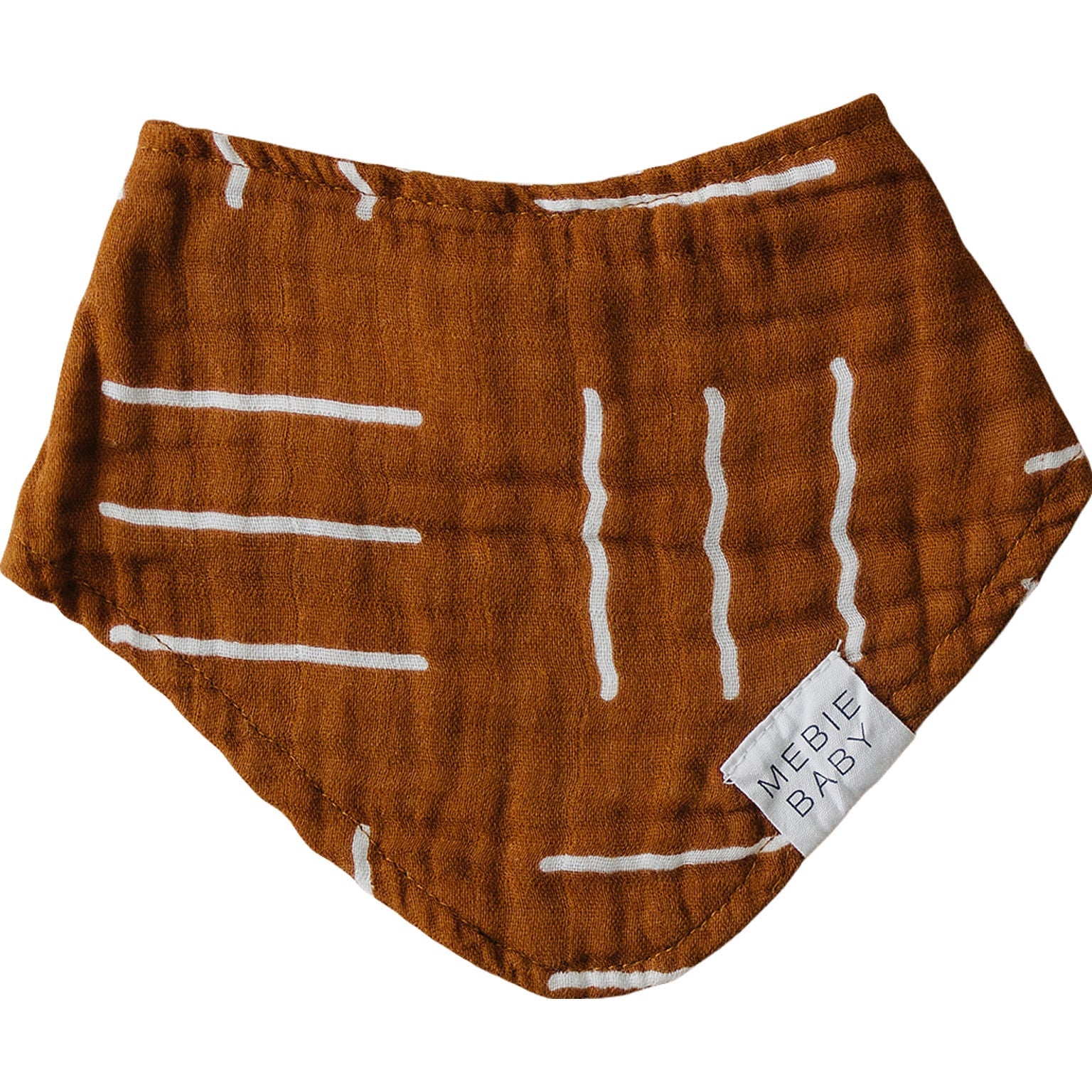 Mustard Mudcloth Muslin Bib Mebie Baby