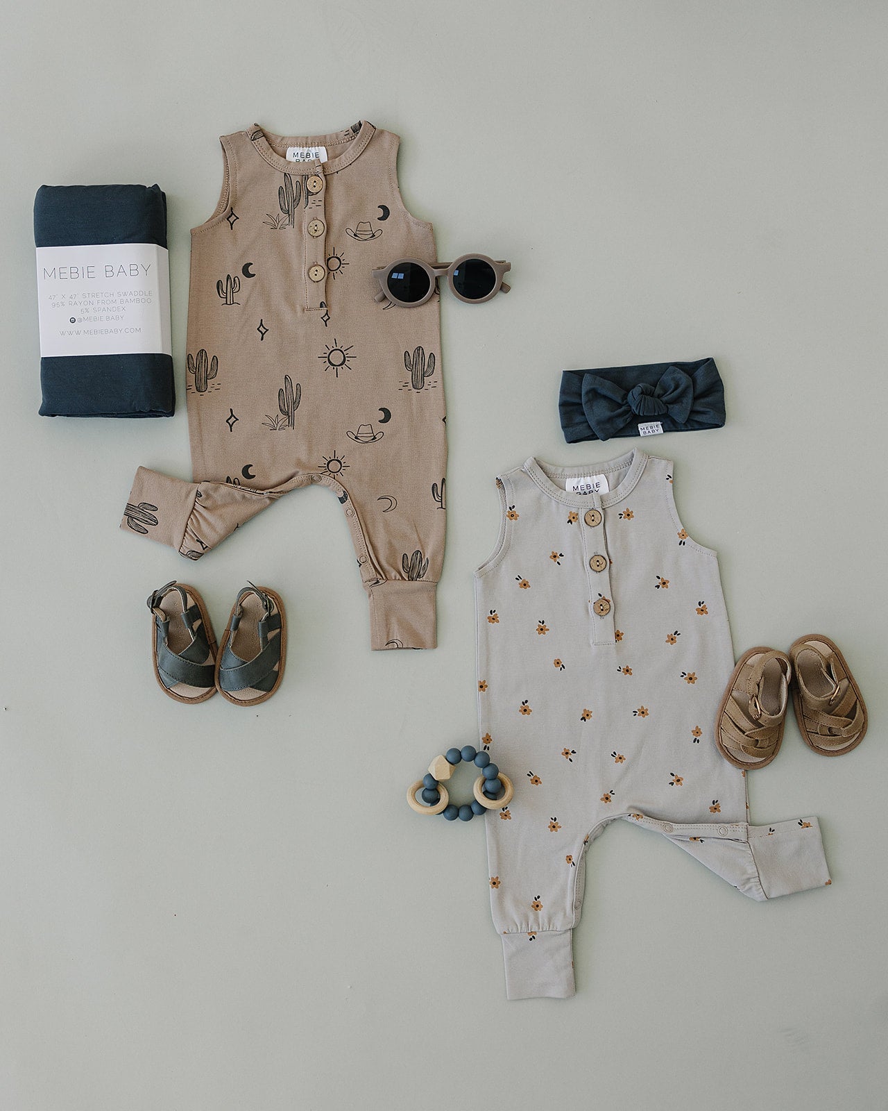 Western Tank Romper Mebie Baby