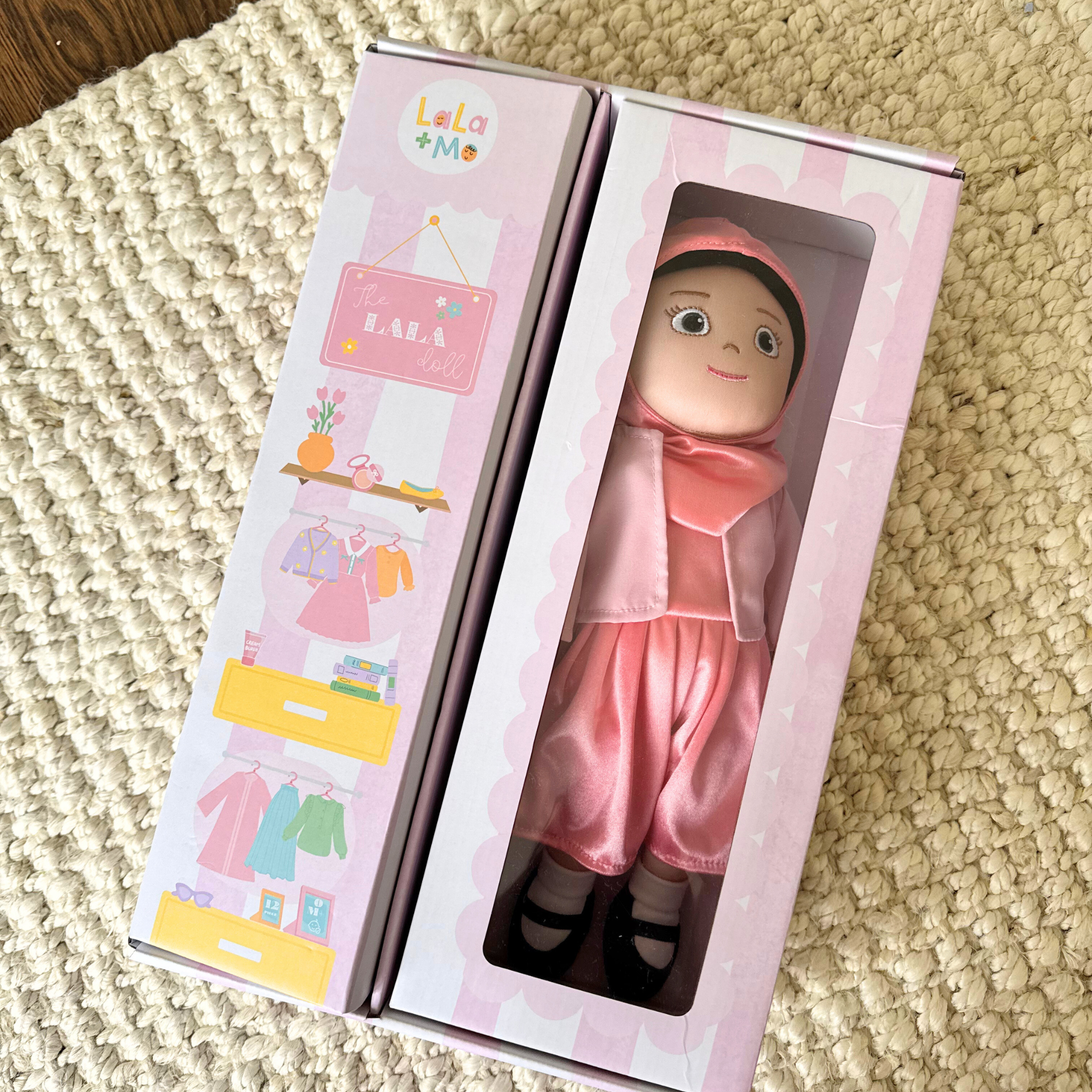 The Lala Doll + 4 Outfits + Prayer Rug | My First Hijabi, Muslim Doll