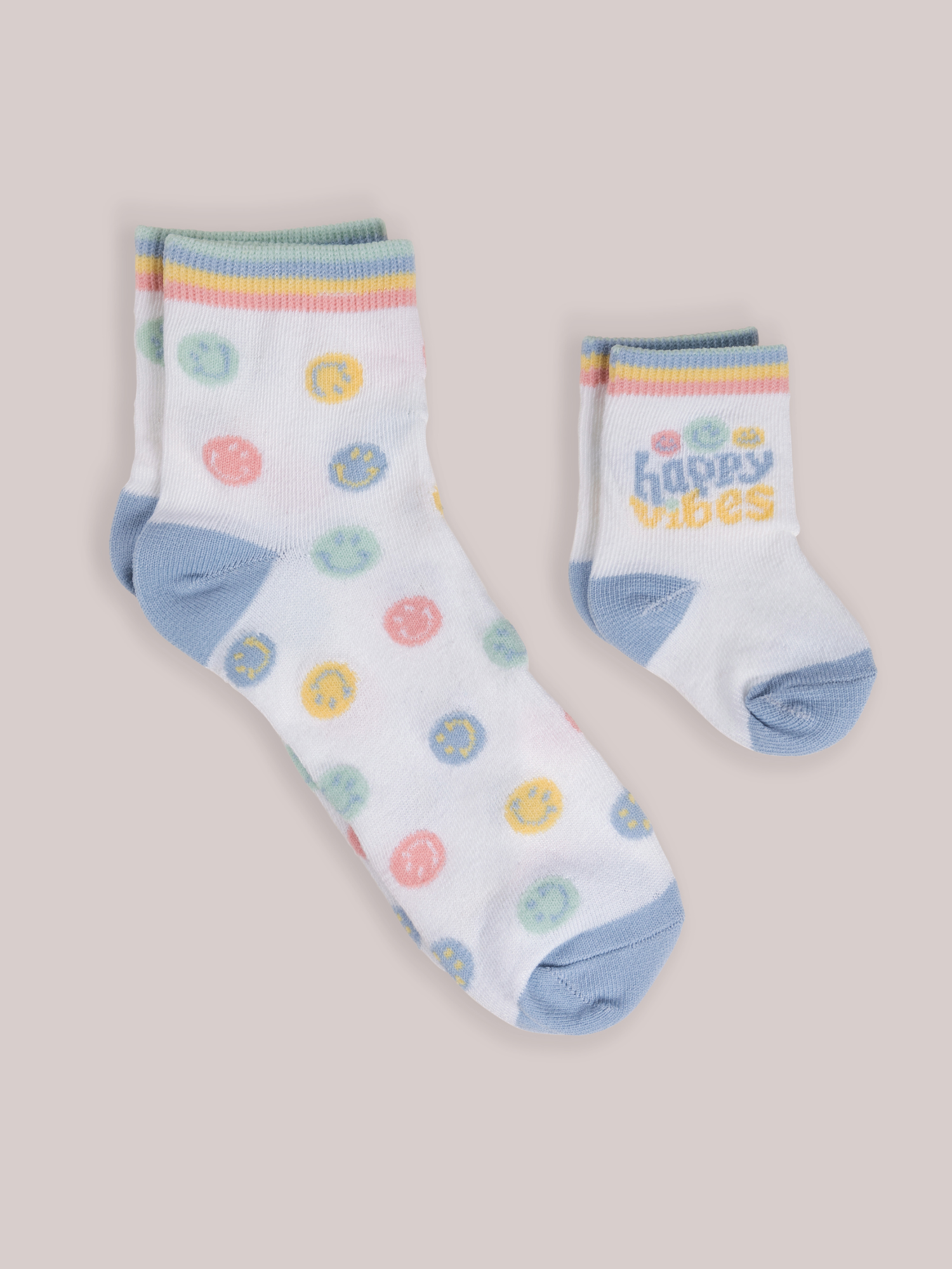 Mama & Me Matching Socks Set - Happy Baby Vibes
