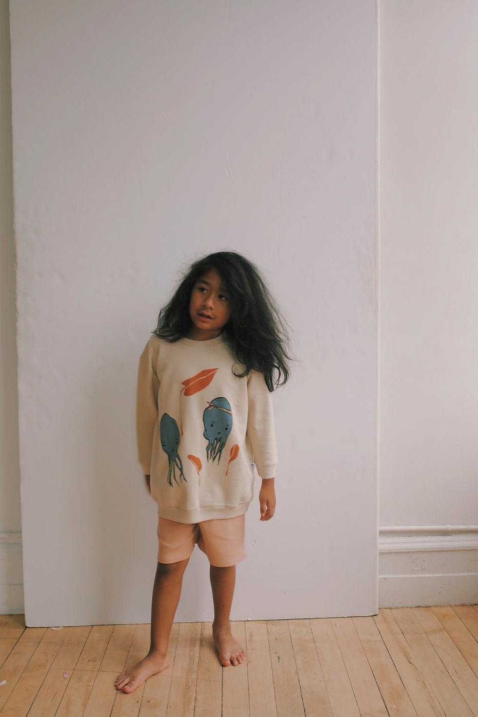 Organic Pima Cotton Kids Shorts - Pink