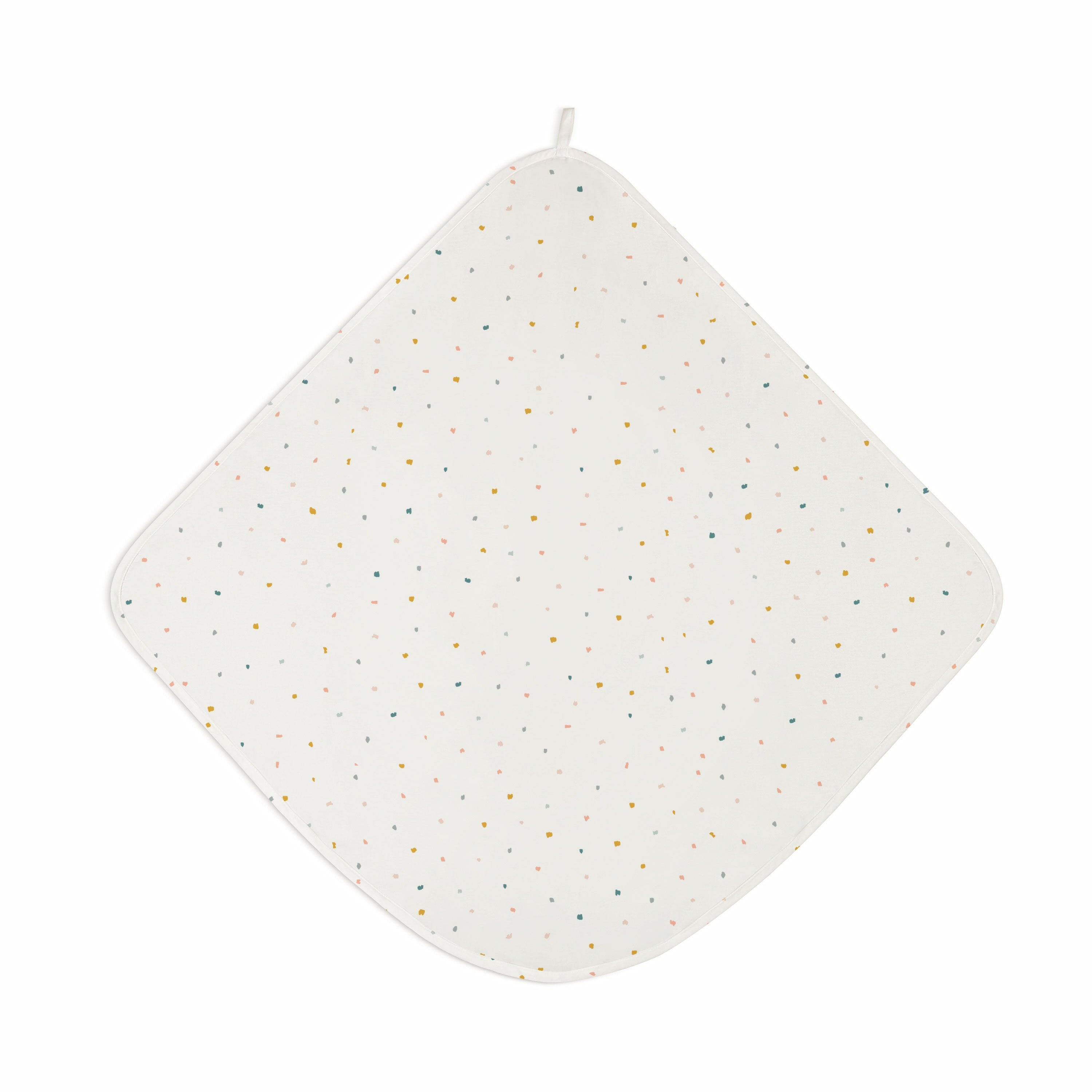 Organic Baby Towel - Dotty Hooded Towel Makemake Organics