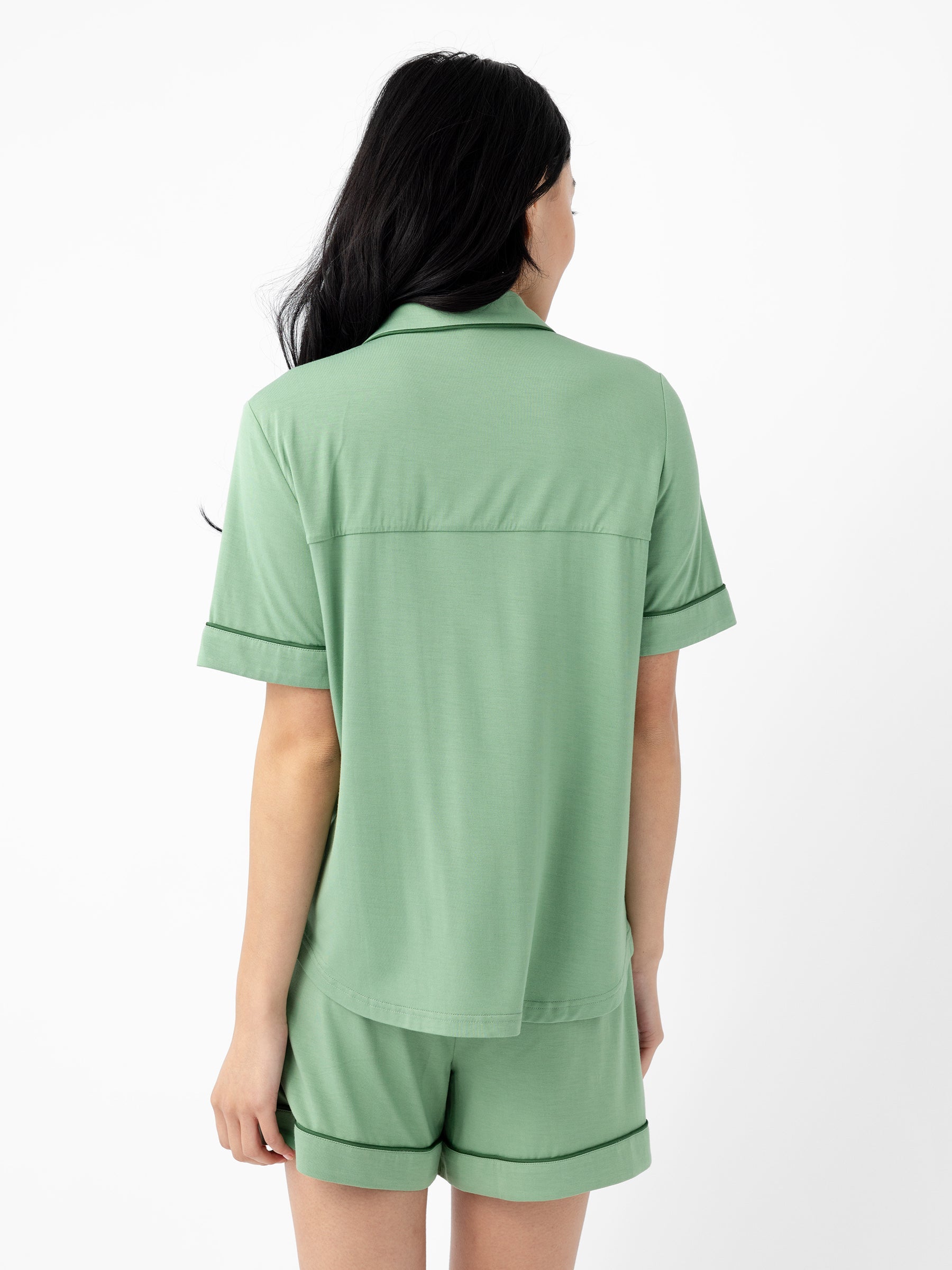 Women's Bamboo Stretch-Knit Short Sleeve Pajama Set