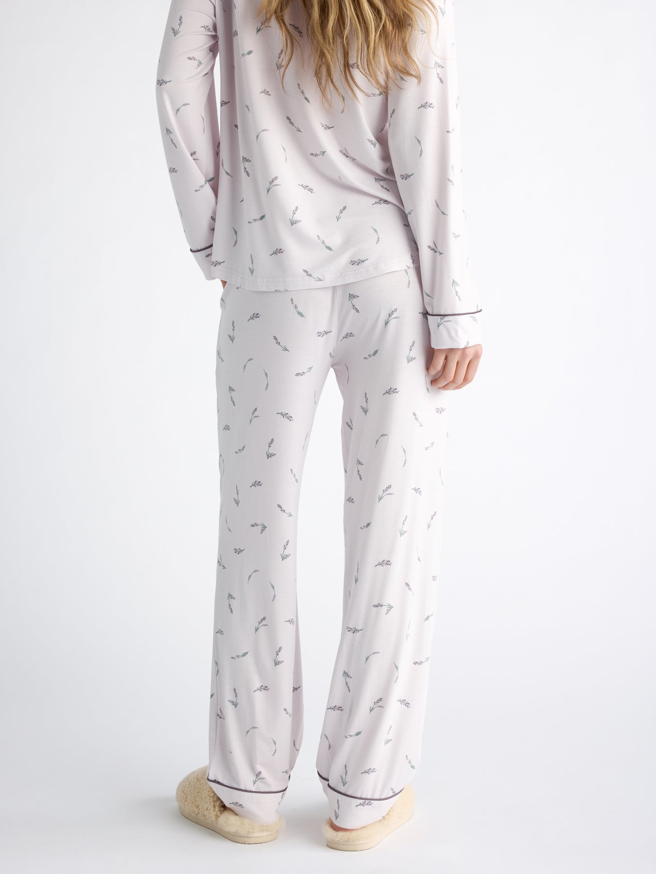 Women's Bamboo Stretch-Knit Long Sleeve Pajama Set