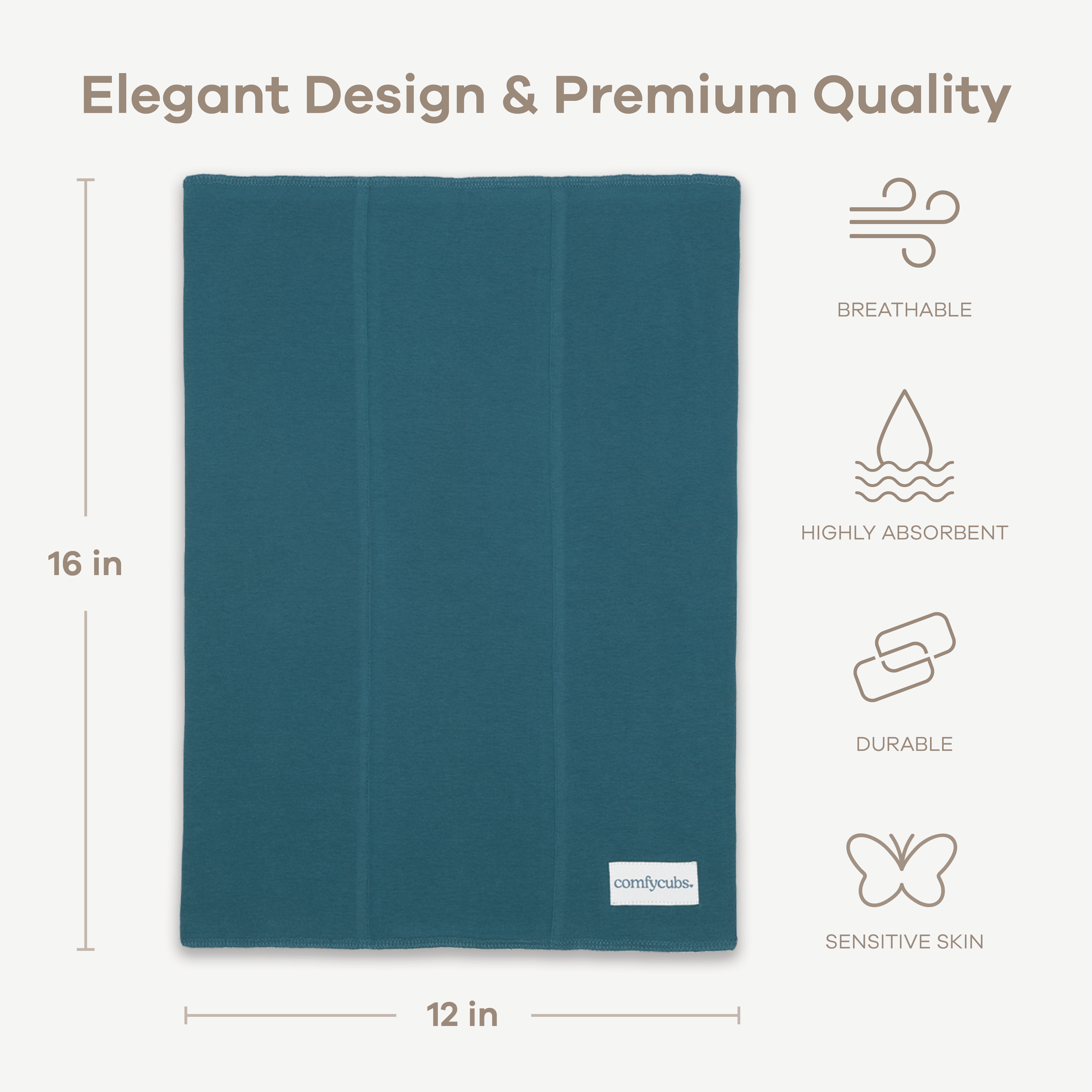 Cotton Burp Cloths in Neptune