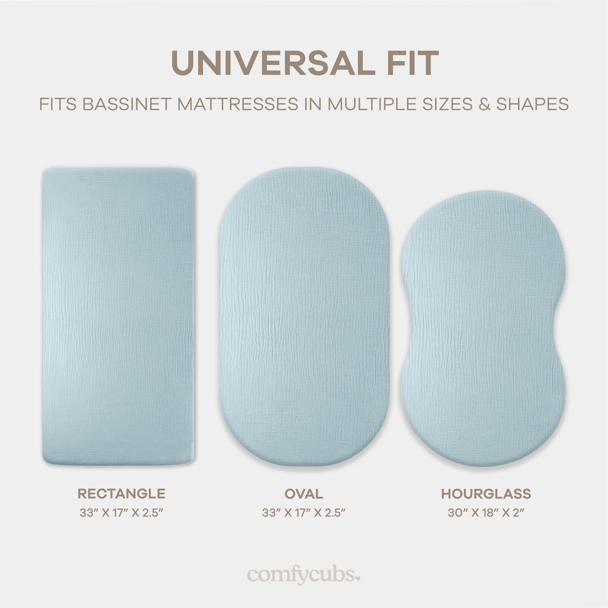 Muslin Fitted Bassinet Crib Sheet