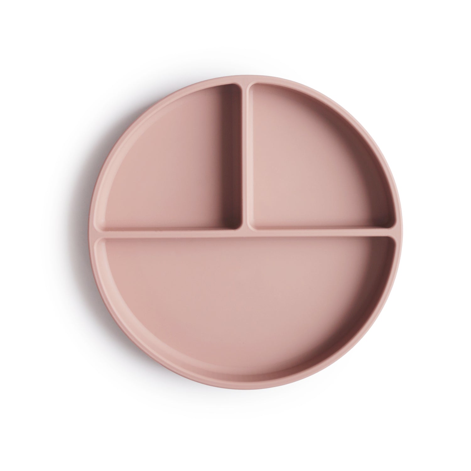 Silicone Suction Plate silicone tableware Mushie Blush