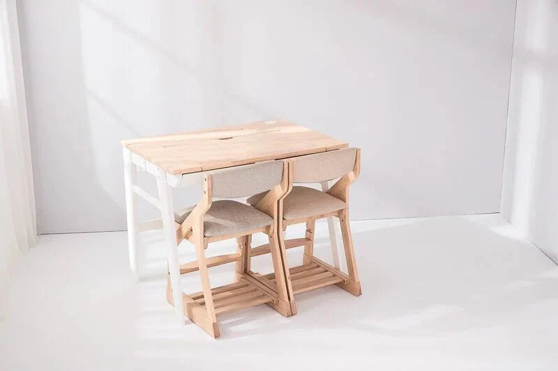 Calla Adjustable Solid Wood Chair for Kids - 4 Height Settings, Easy-to-Clean Fabric MesaSilla USA
