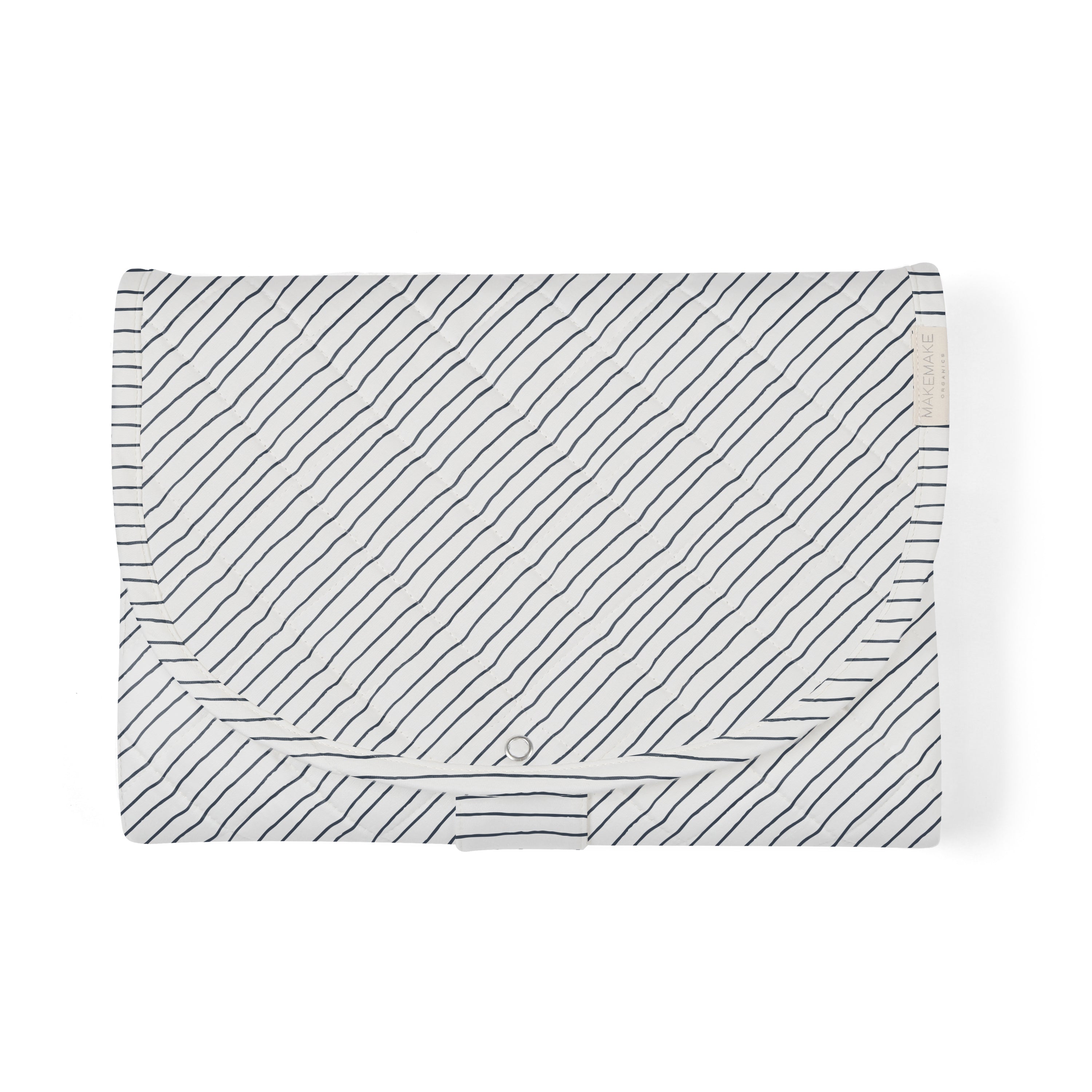 Organic Cotton Portable Changing Mat -Navy Stripes