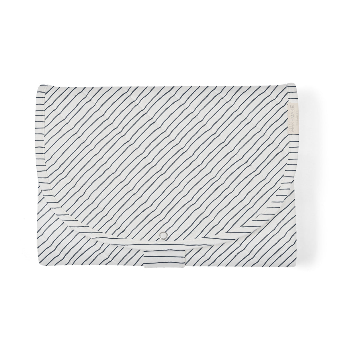Organic Cotton Portable Changing Mat -Navy Stripes