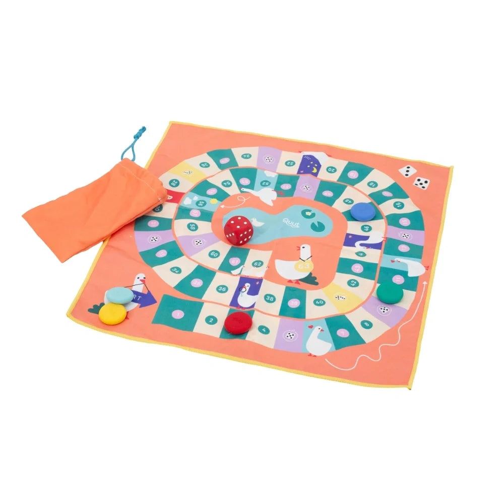 Quut Travel Games – Snakes & Ladders & Game of the Goose for Kids