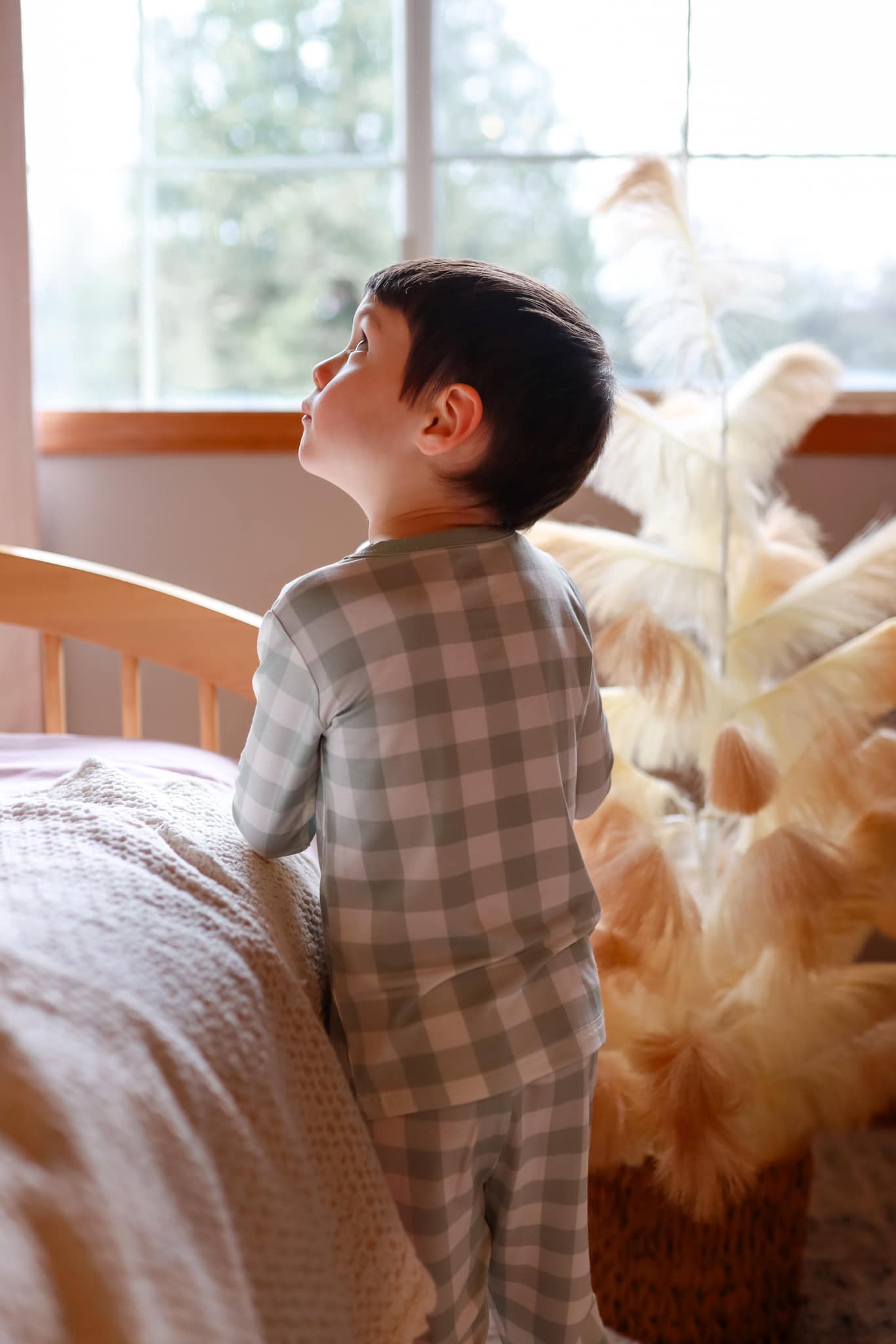 Sage Gingham 2pc Bamboo Pajamas