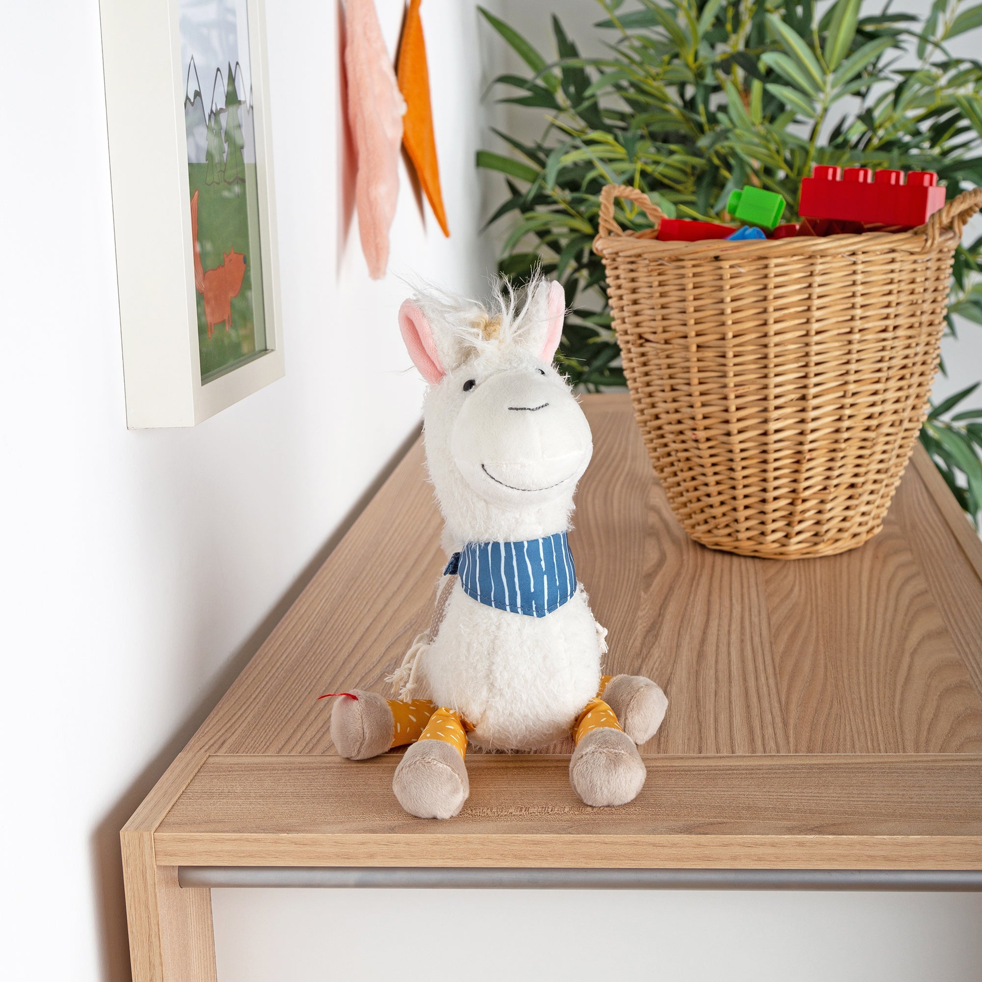 Patchwork Llama Plush Toy