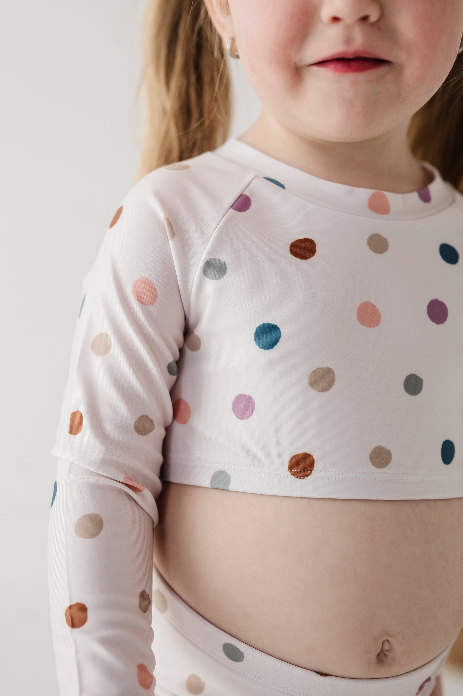 Girl's Two-Piece Crop Swimsuit