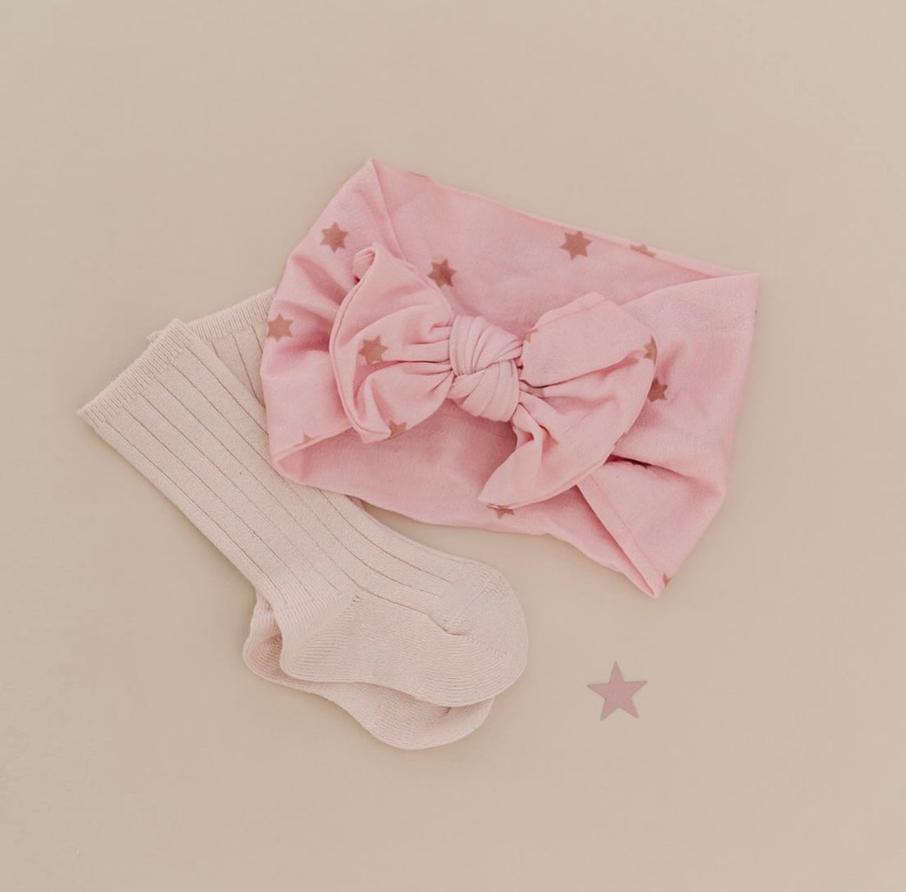 Pink Stars Classic Bow